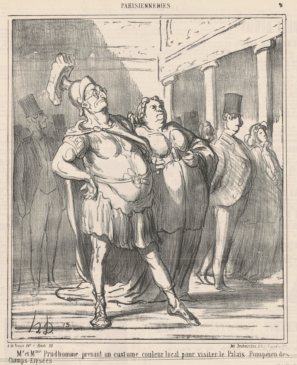 Mr. ja rouva Prudhomme ottavat... tekijältä Honoré Daumier
