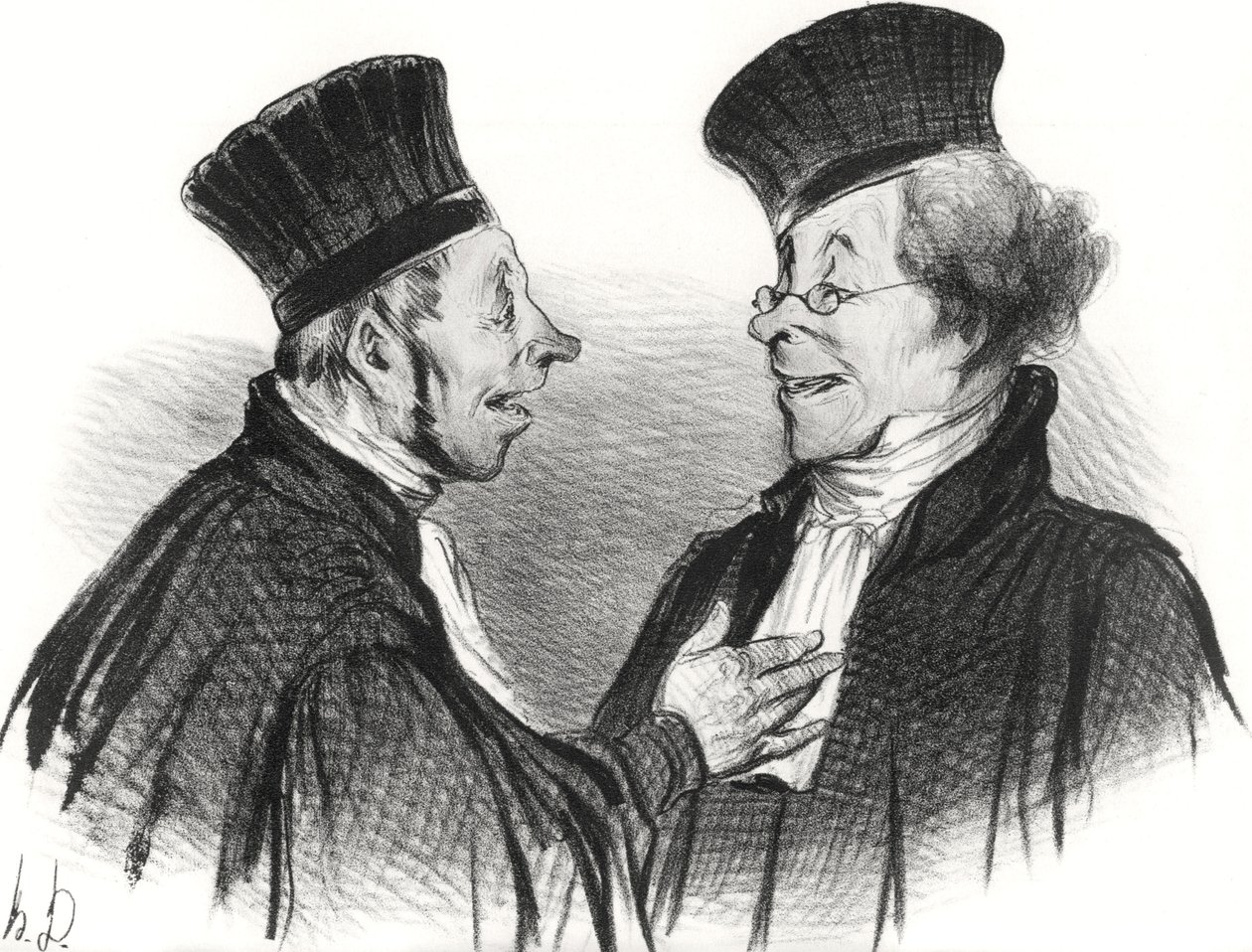 Rakkaani! Pyöritit... ihailtavasti. Se teki todella pysyvän vaikutuksen!, 1838. tekijältä Honoré Daumier