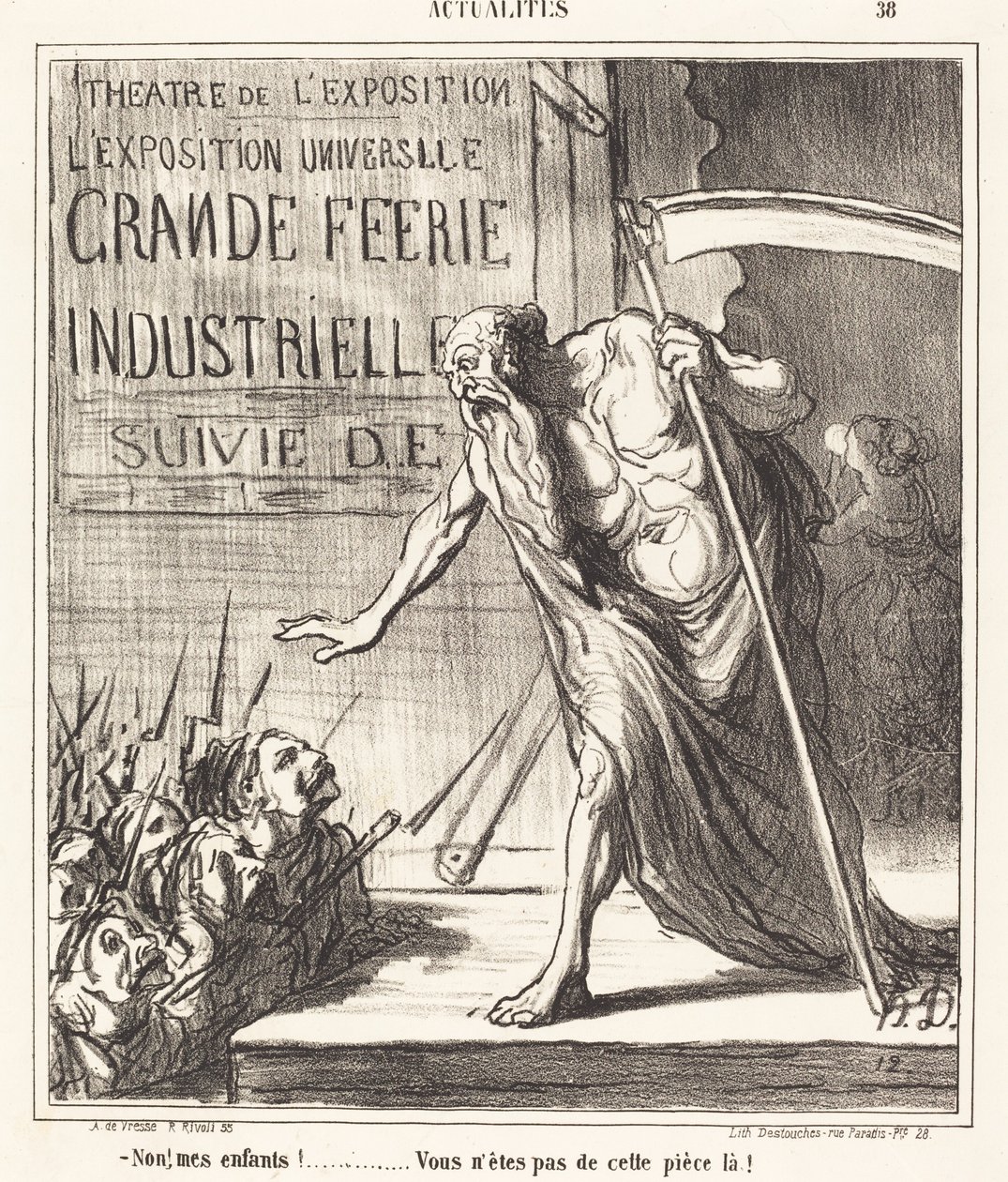 Ei... et ole siitä huoneesta! tekijältä Honoré Daumier