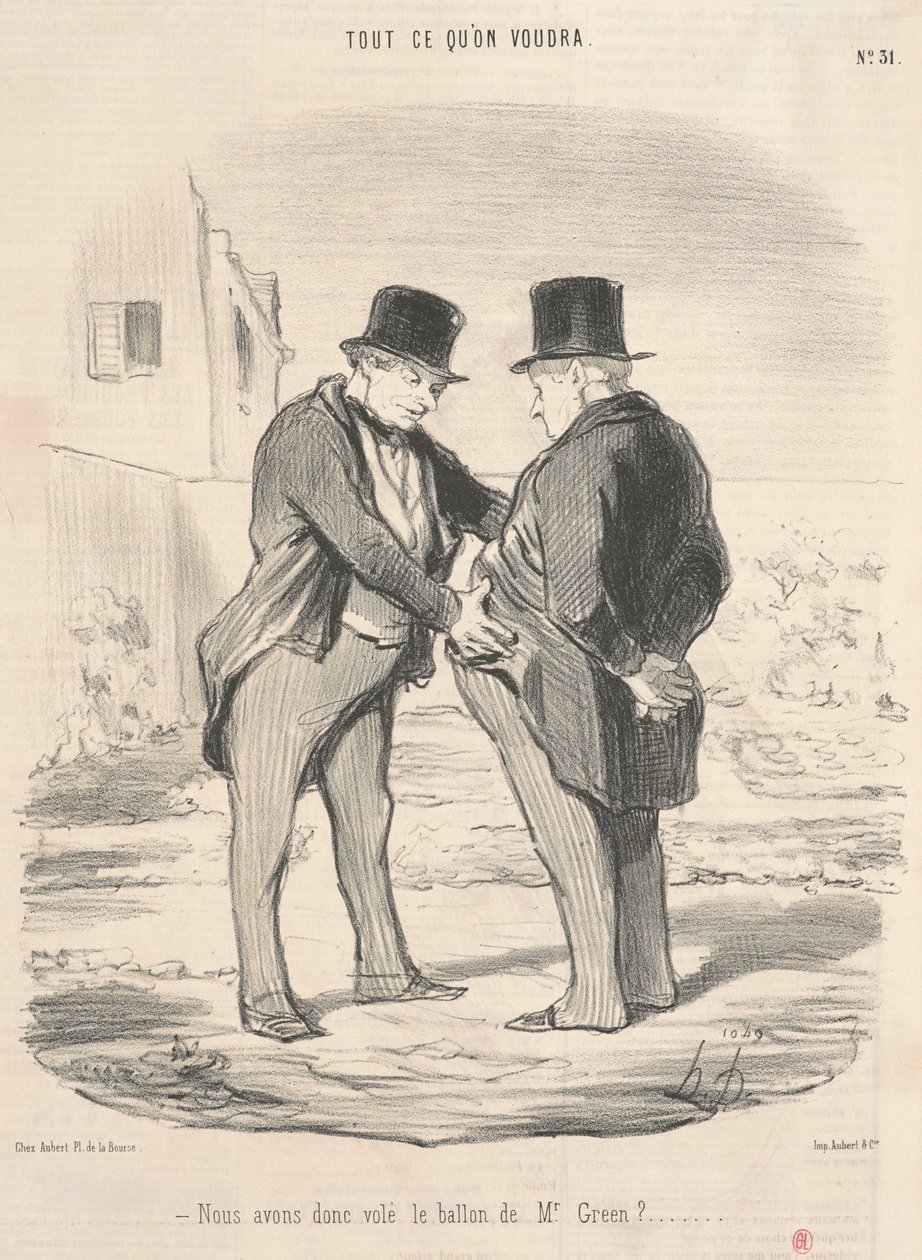 Joten varasimme pallon herra Greeniltä? tekijältä Honoré Daumier