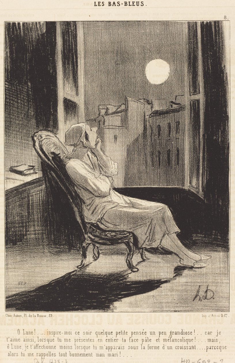 Oi Kuu!... inspiroi minua tänä iltana pienellä ajatuksella... tekijältä Honoré Daumier