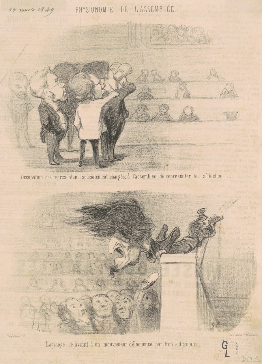 Edustajien ammatti... tekijältä Honoré Daumier