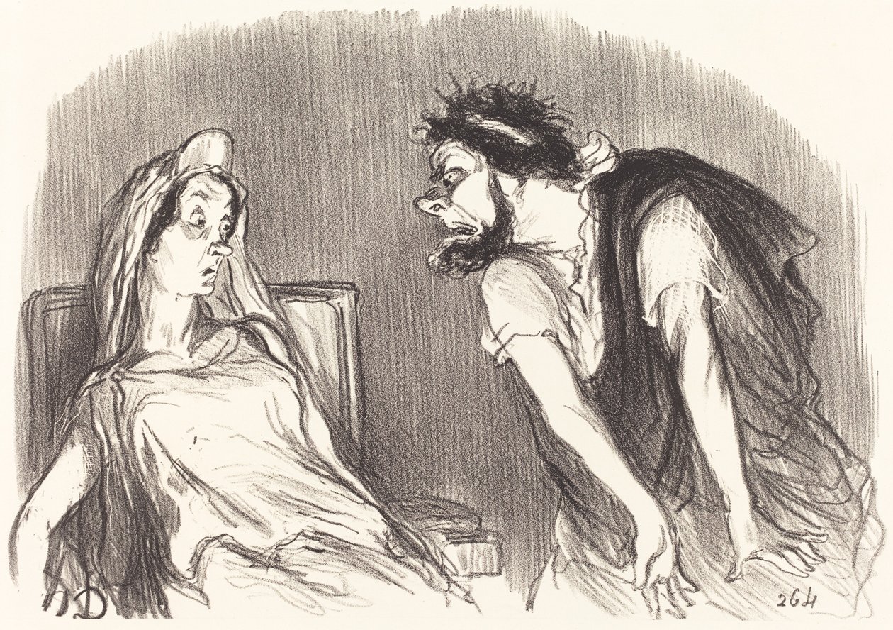 Oidipe tekijältä Honoré Daumier