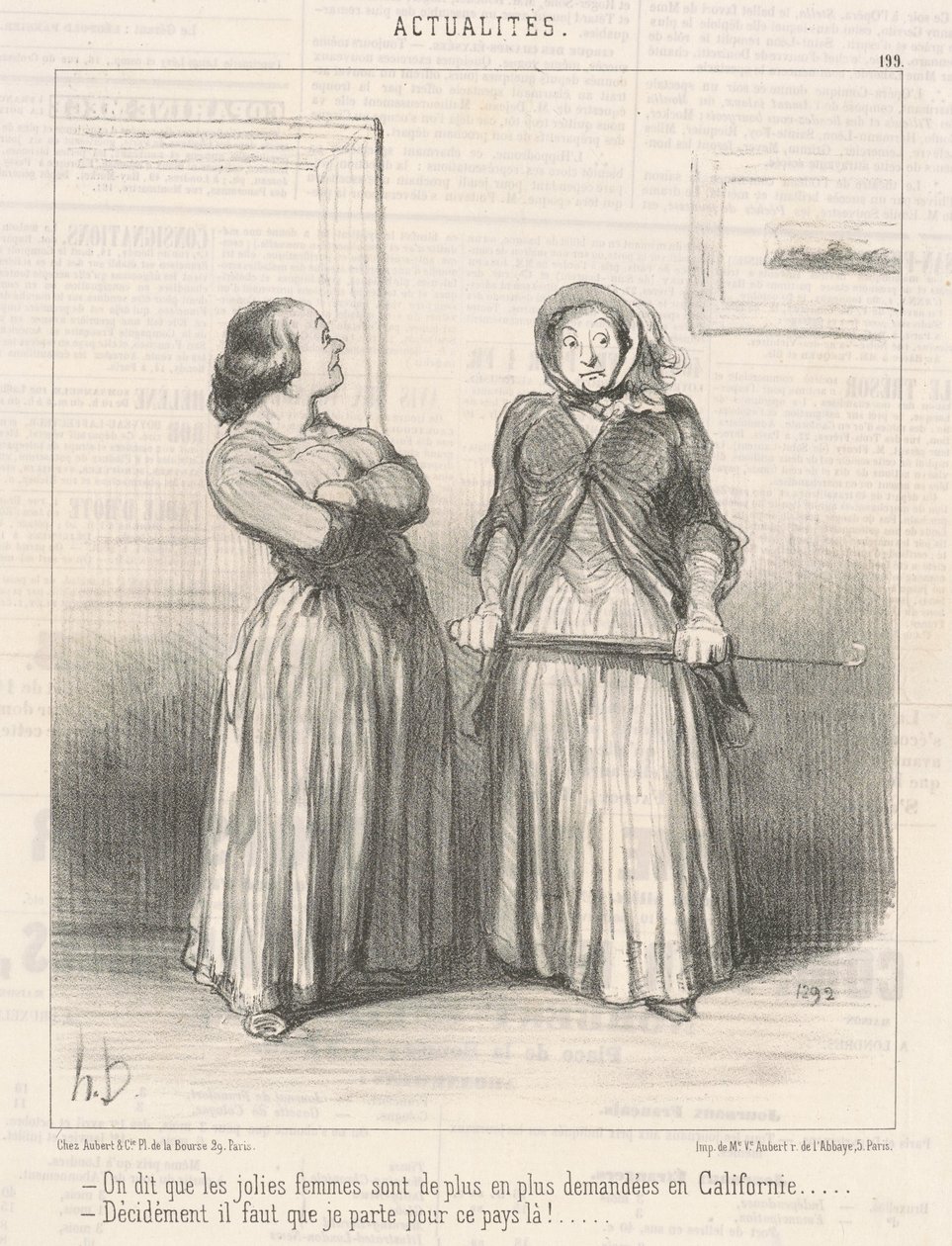 Sanotaan, että kauniit naiset ovat... tekijältä Honoré Daumier
