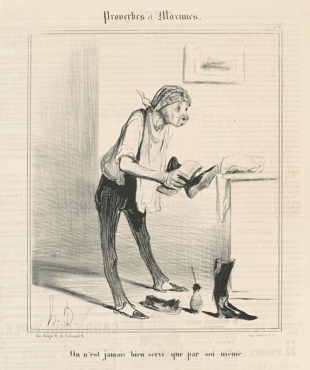 Meitä ei koskaan palvella hyvin, paitsi me itse tekijältä Honoré Daumier