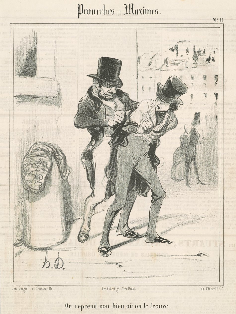 Otamme omaisuutemme takaisin tai löydämme sen tekijältä Honoré Daumier