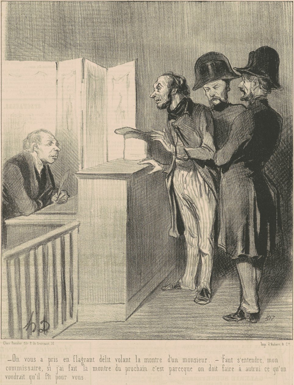 Sinut jäi kiinni teoista... tekijältä Honoré Daumier