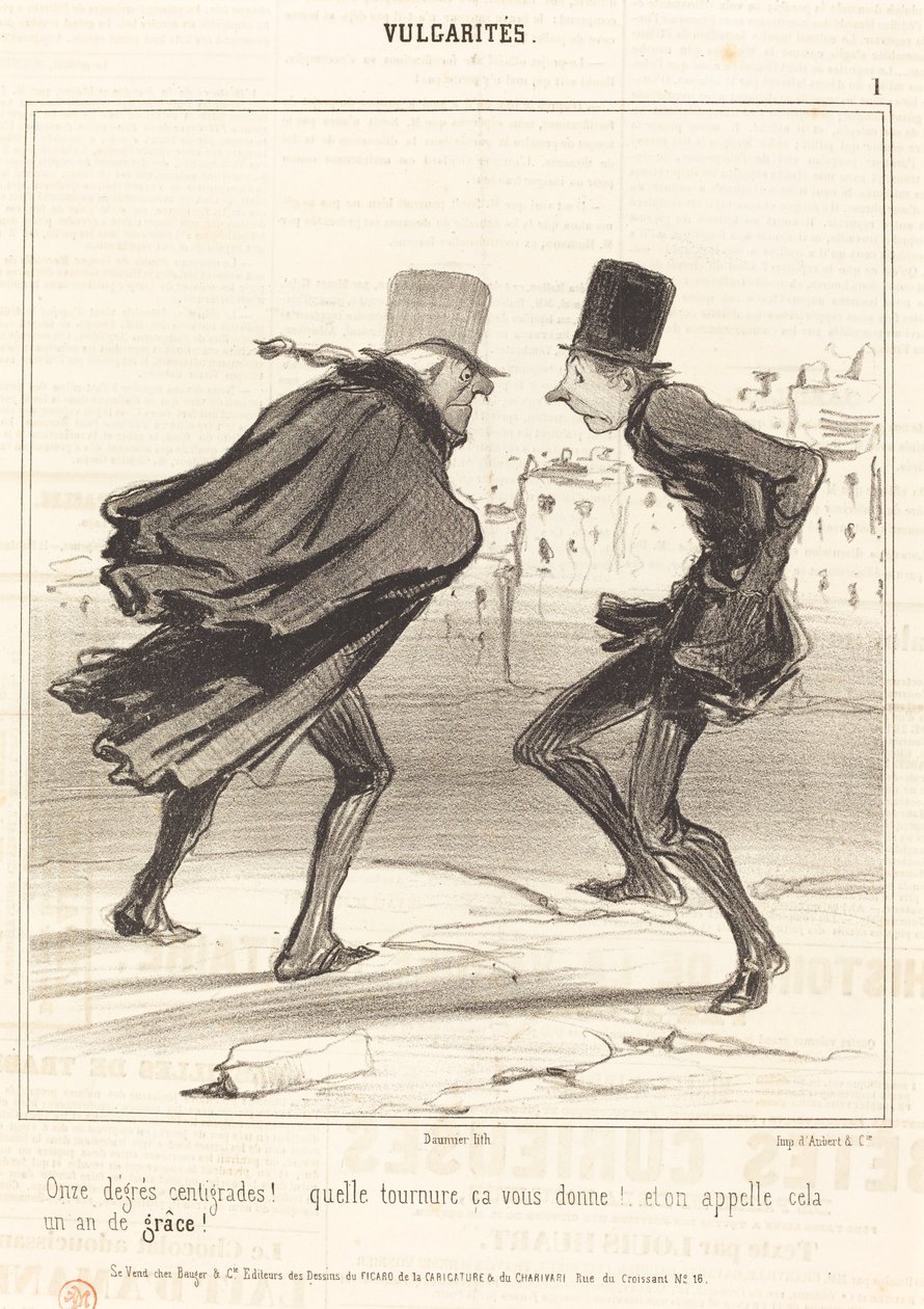 Yksitoista celsiusastetta! tekijältä Honoré Daumier