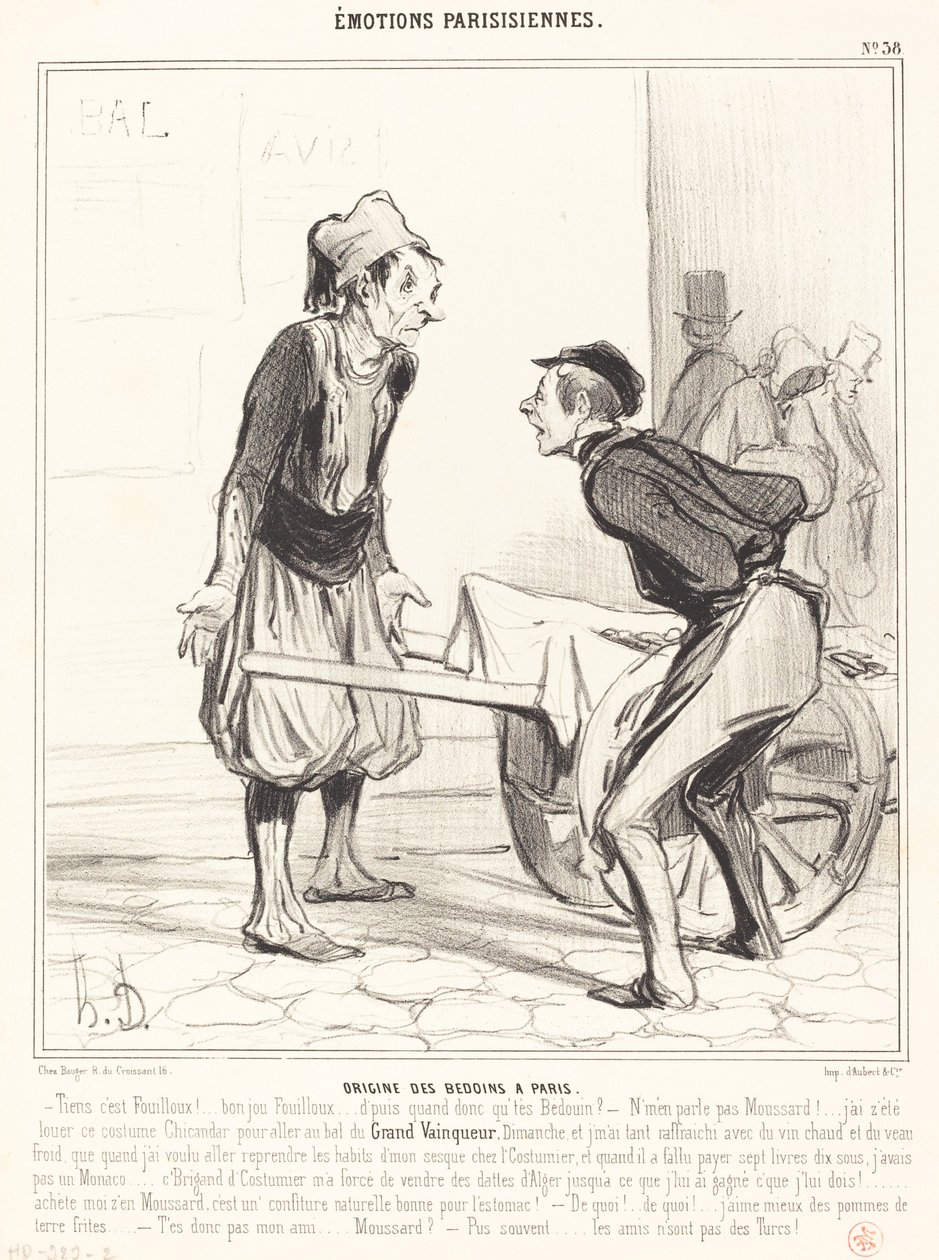 Bedoiinien alkuperä Pariisissa tekijältä Honoré Daumier