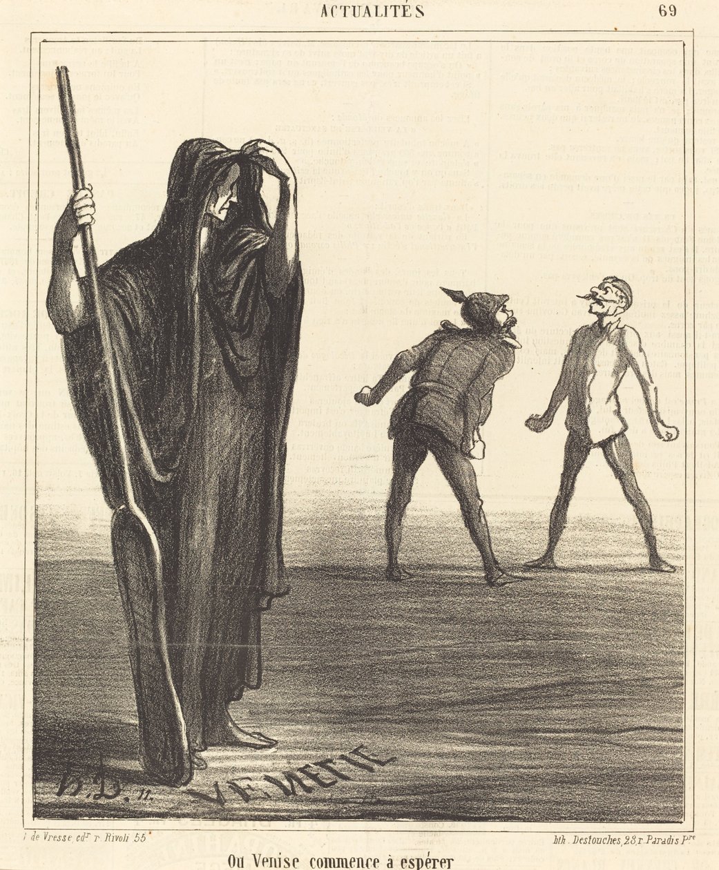Missä Venetsia alkaa toivoa tekijältä Honoré Daumier