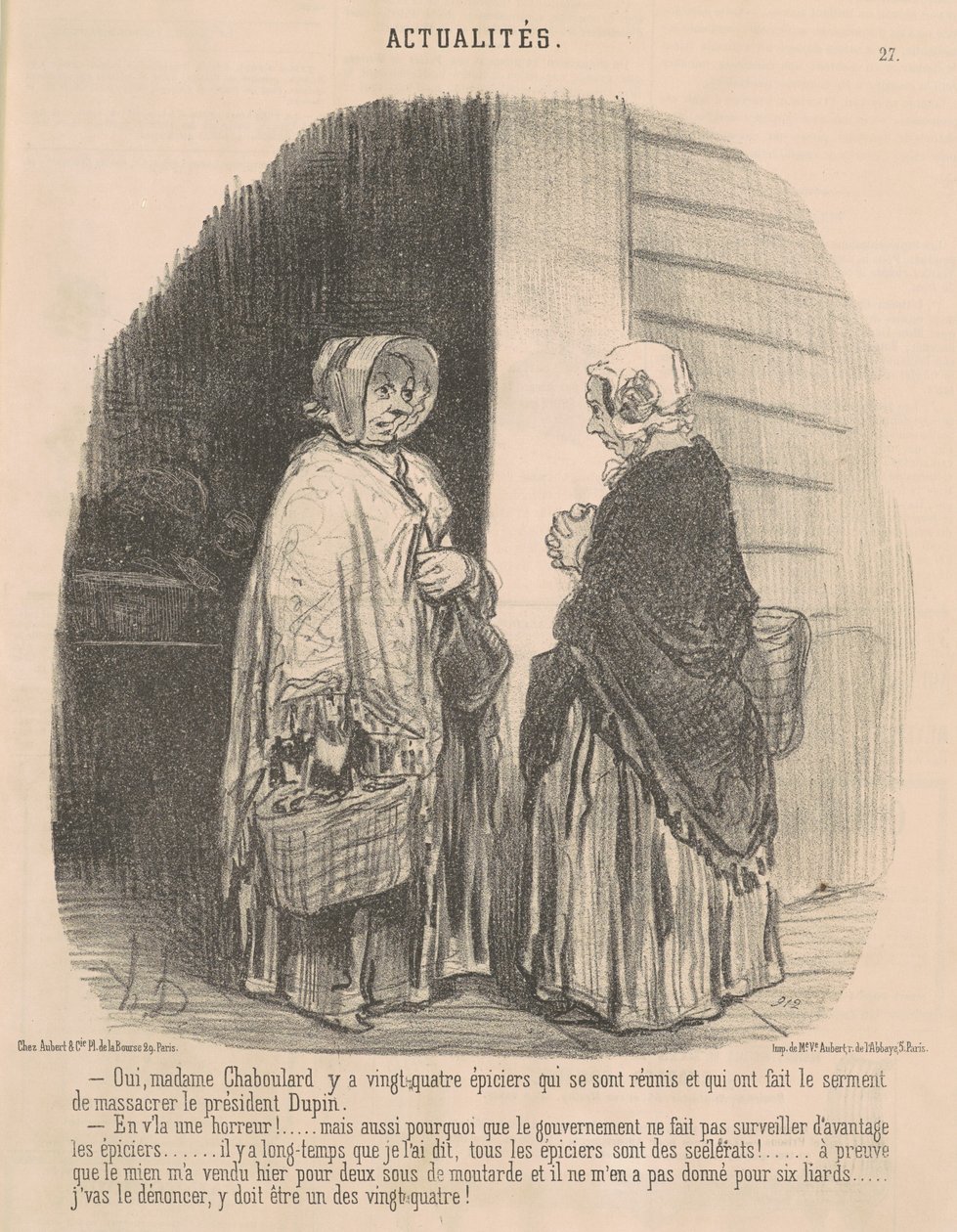 Kyllä, rouva Chaboulard... tekijältä Honoré Daumier