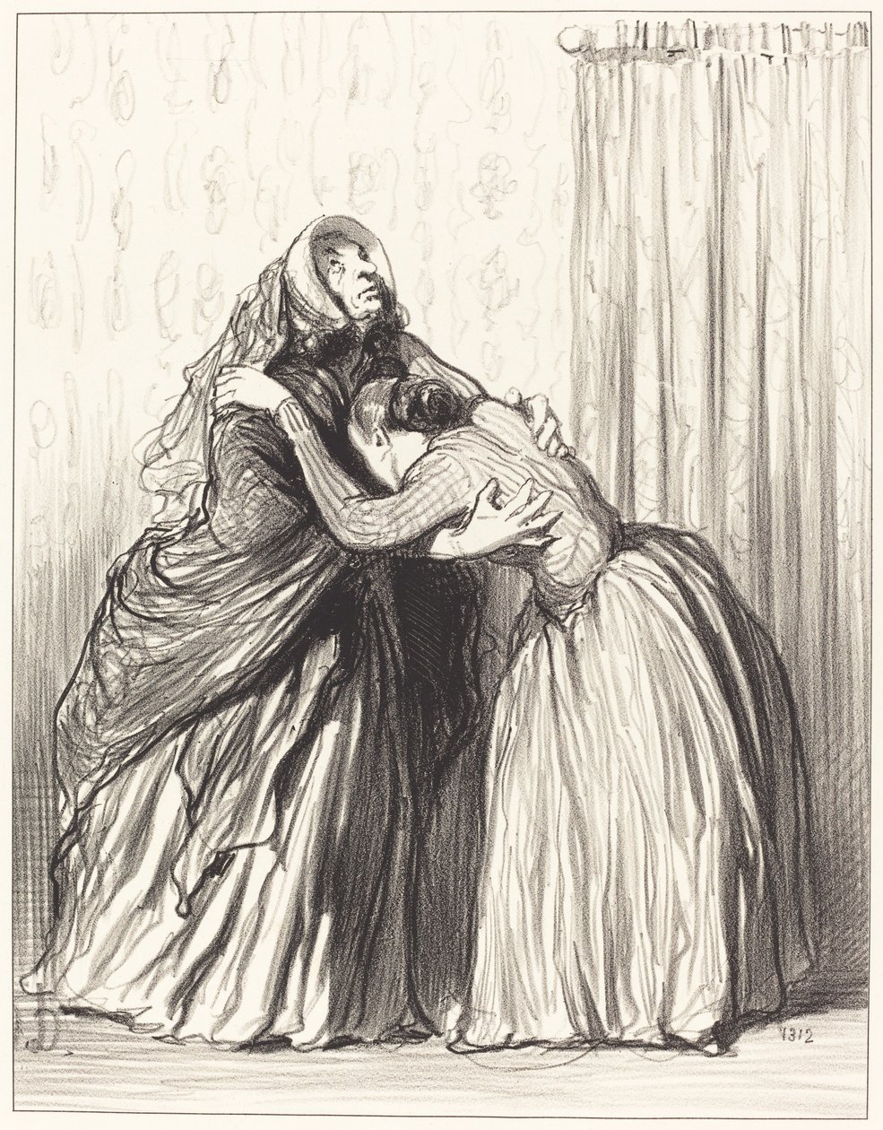 Kyllä, kultaseni, mieheni on niellyt ihmisarvoni... tekijältä Honoré Daumier