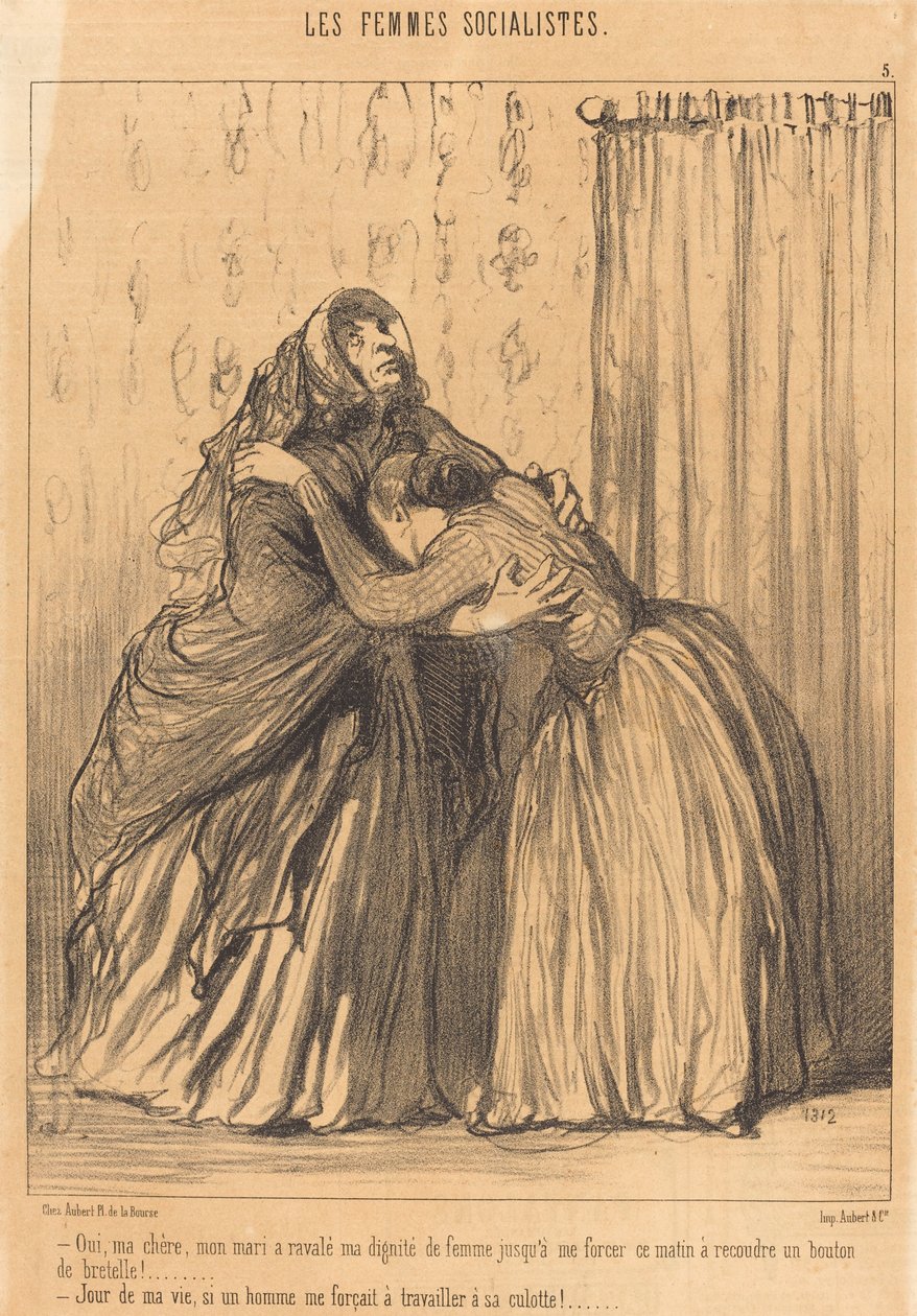 Kyllä, kultaseni, mieheni on niellyt ihmisarvoni... tekijältä Honoré Daumier