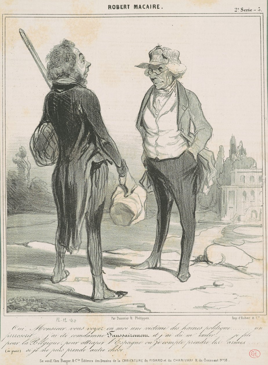 Kyllä, sir, näet minut uhrina tekijältä Honoré Daumier