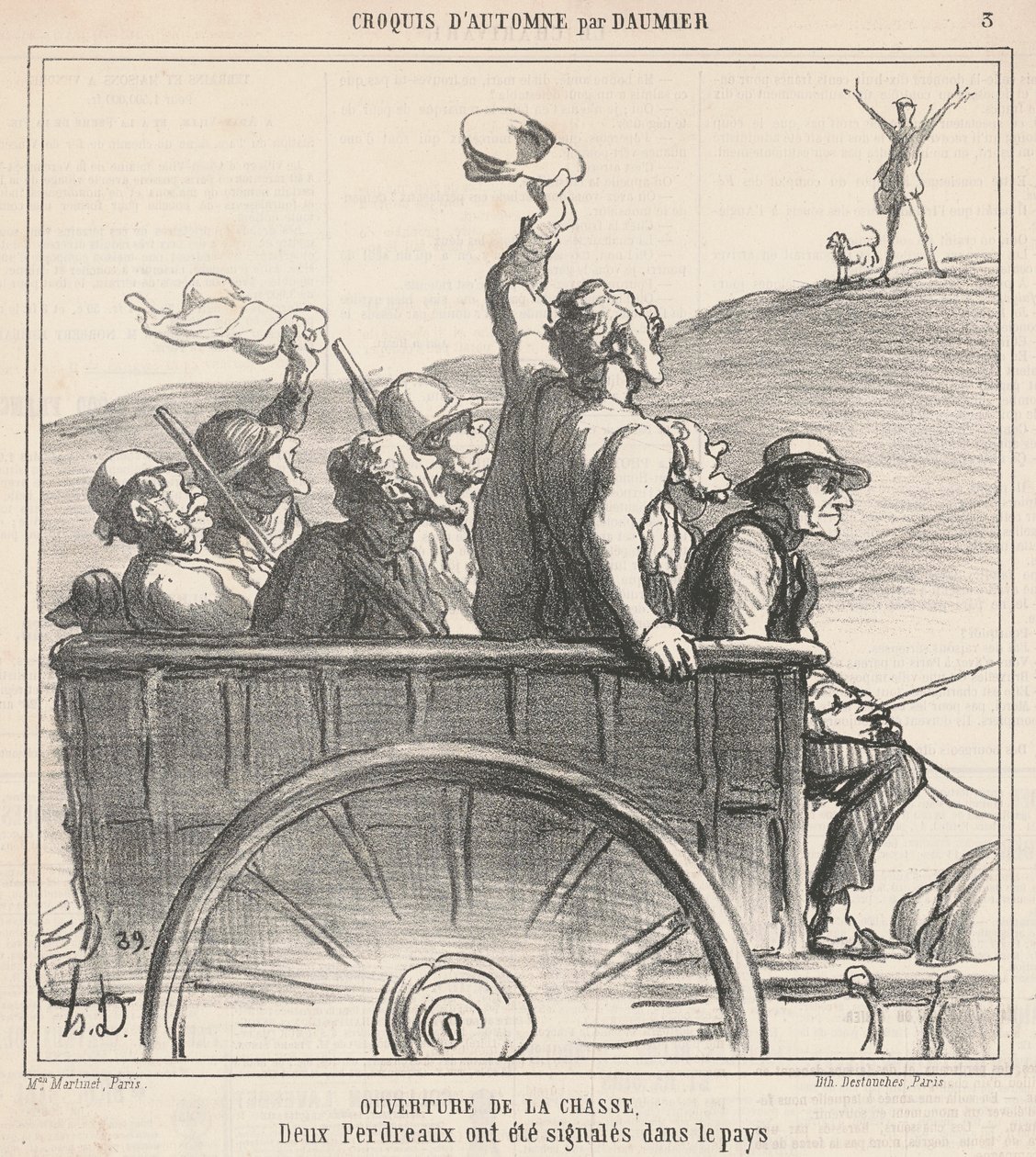 Metsästyksen avaus tekijältä Honoré Daumier