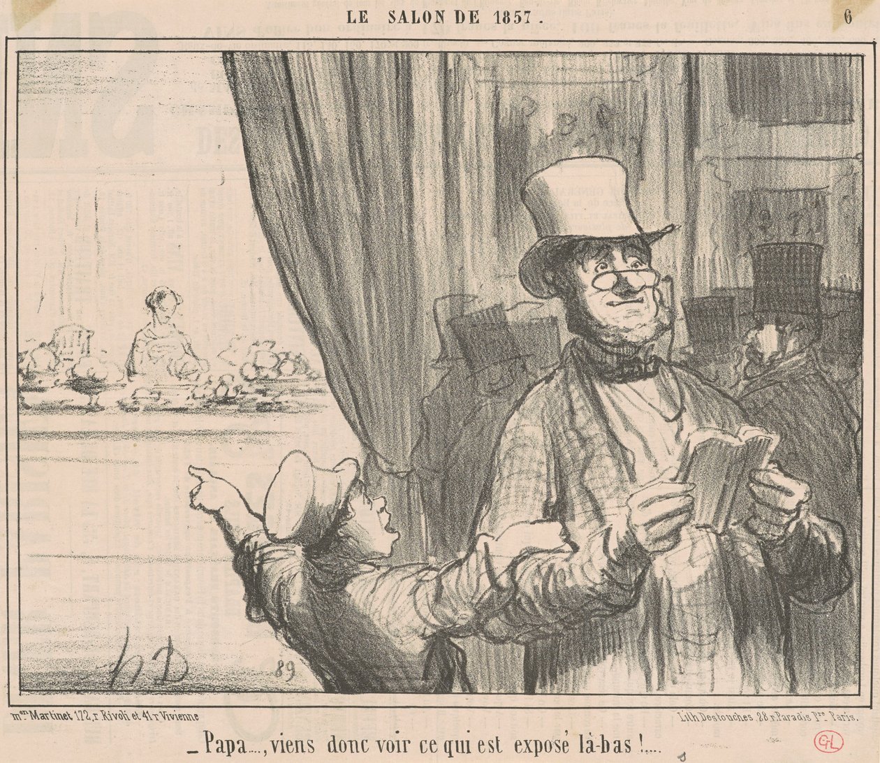 Isä... joten tule katsomaan mitä... tekijältä Honoré Daumier
