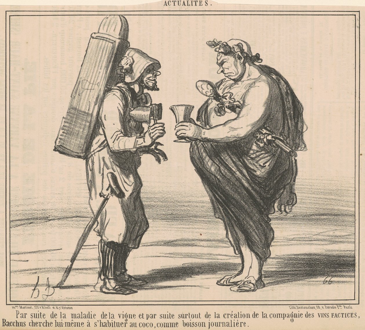 Viiniköynnöstaudin seurauksena tekijältä Honoré Daumier