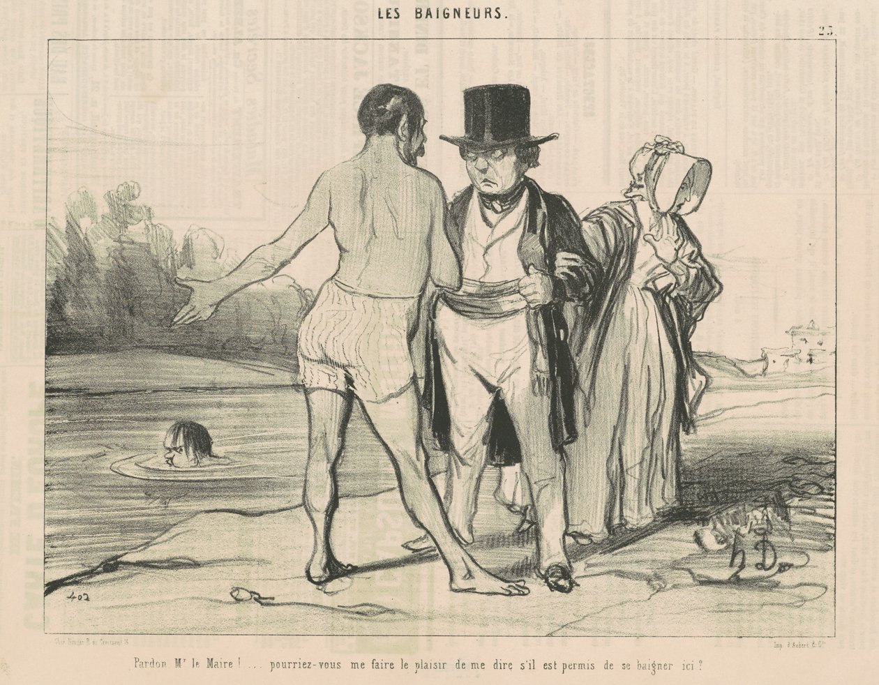 Anteeksi, herra pormestari! ... Voisitko ... tekijältä Honoré Daumier