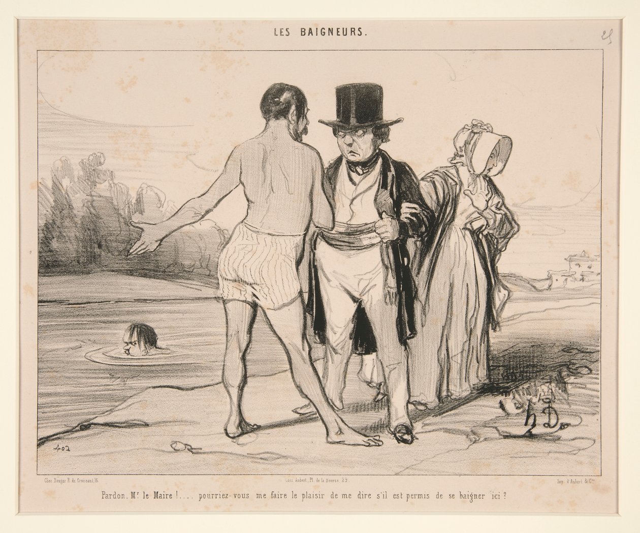 Anteeksi, herra pormestari! tekijältä Honoré Daumier