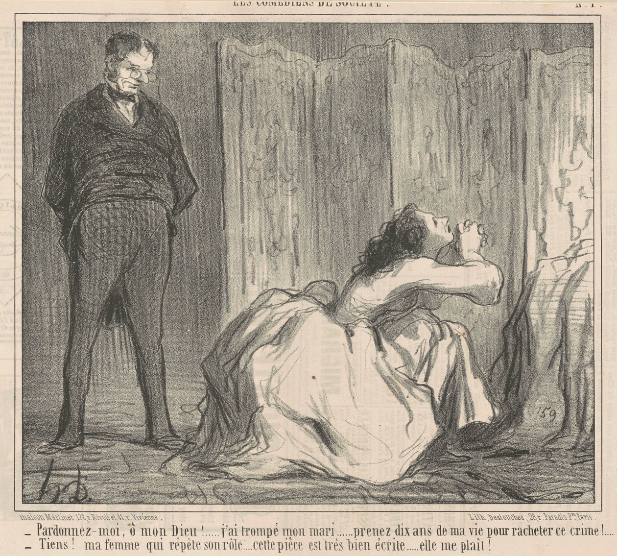 Anna anteeksi, voi luoja! ... tekijältä Honoré Daumier