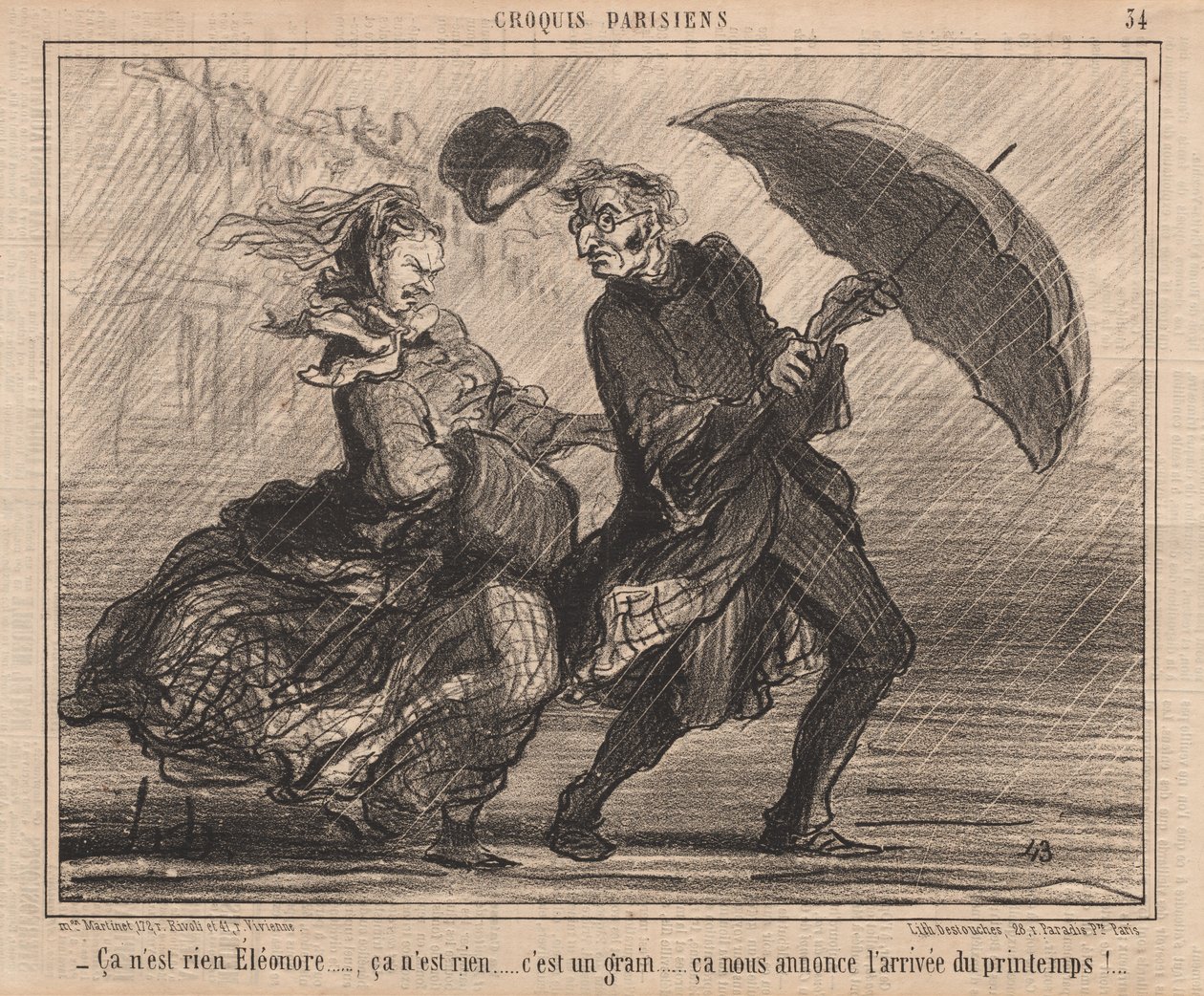 Parisian Sketches: Se ei ole mitään Eleanor tekijältä Honoré Daumier