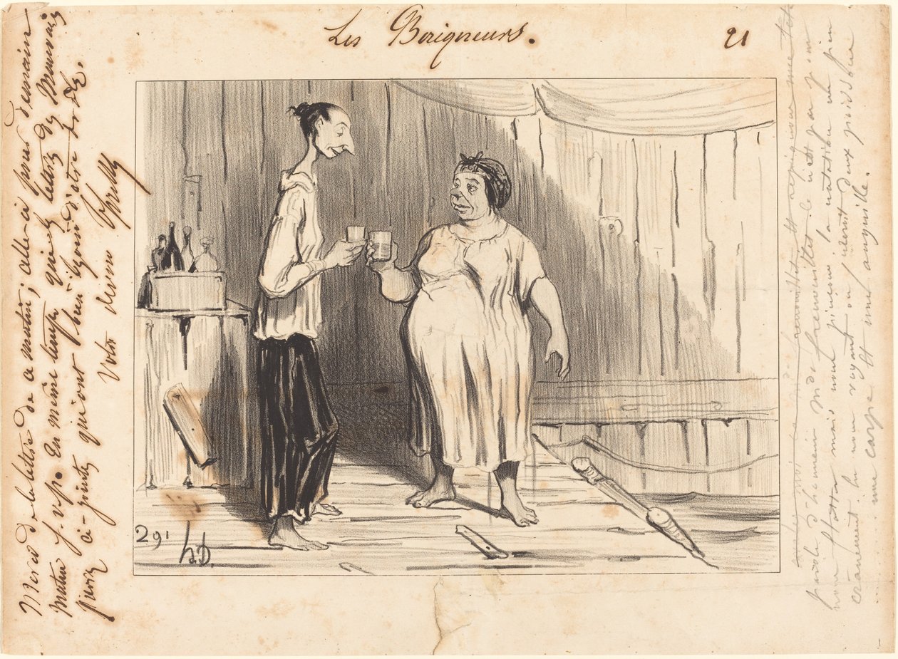 Kunniasana, rouva Frenouillet... tekijältä Honoré Daumier
