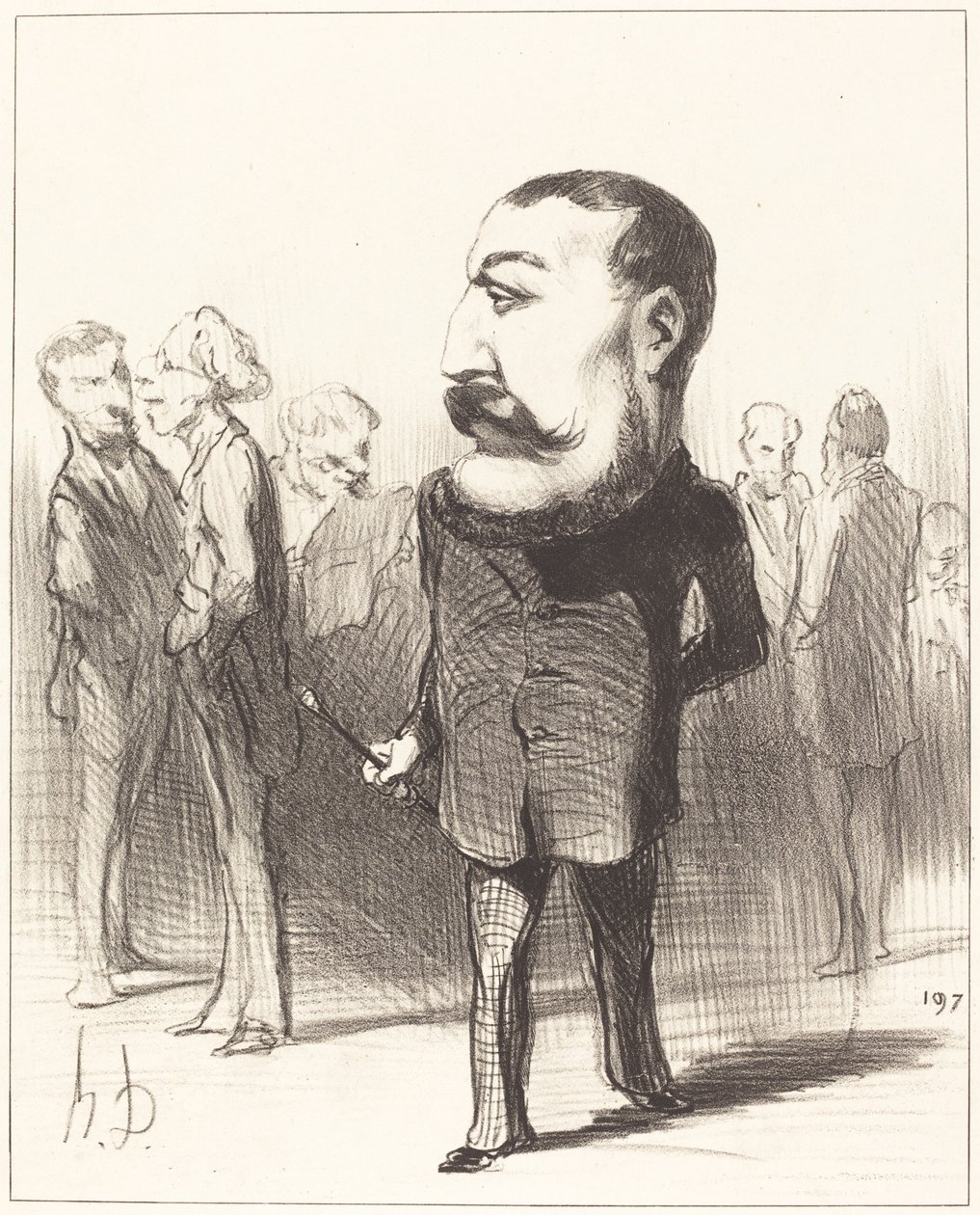 Pierre-Napoleon Bonaparte tekijältä Honoré Daumier