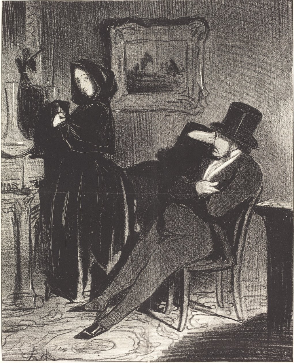 Useammin kuin minä ajan sinut... palloon... tekijältä Honoré Daumier