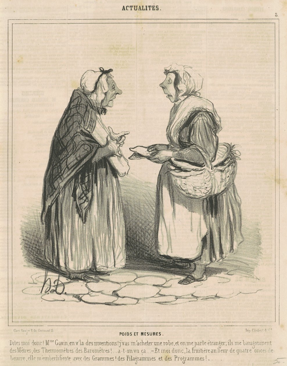 Painot ja mitat tekijältä Honoré Daumier