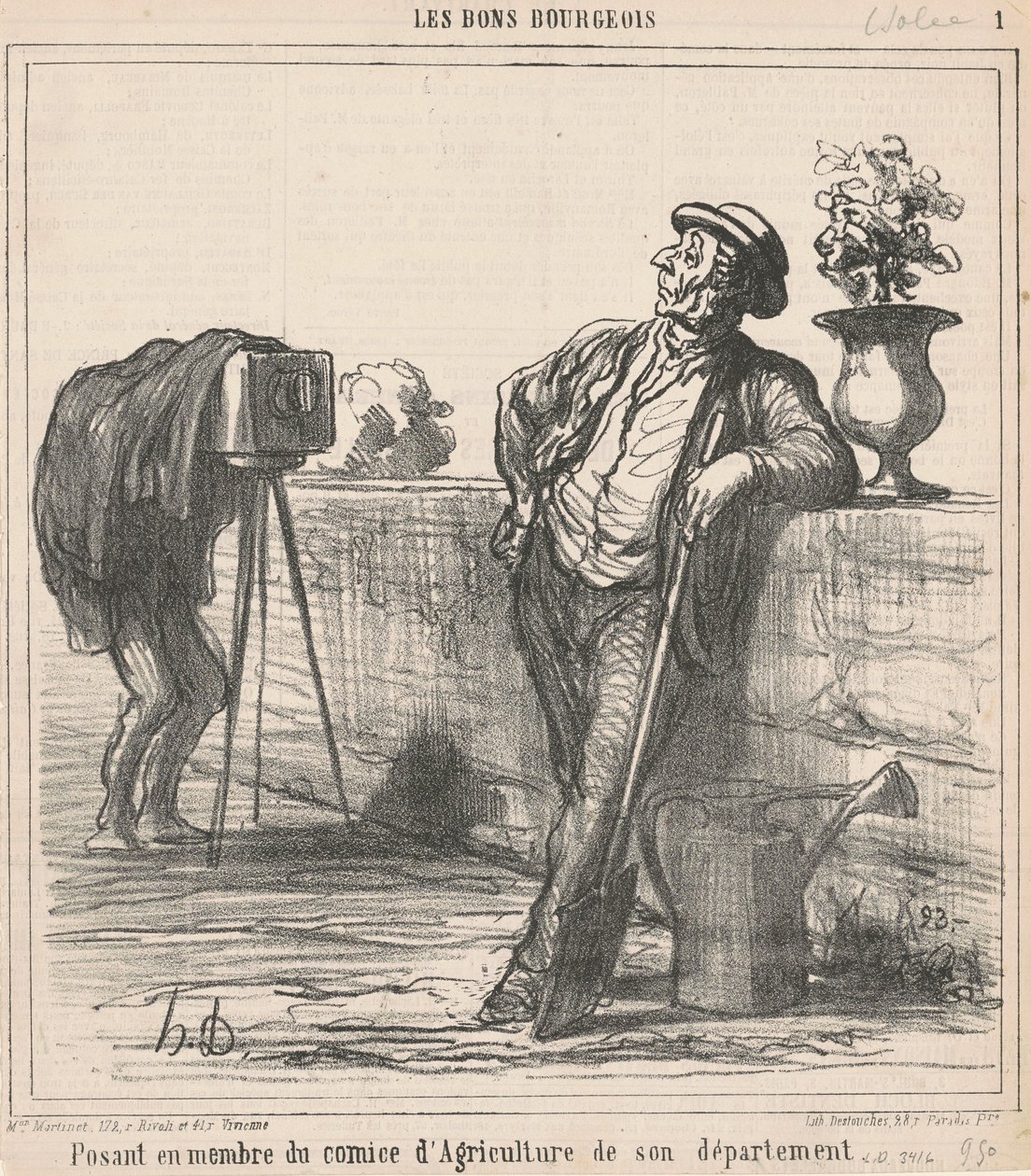 Maatalouslautakunnan jäsenenä... tekijältä Honoré Daumier