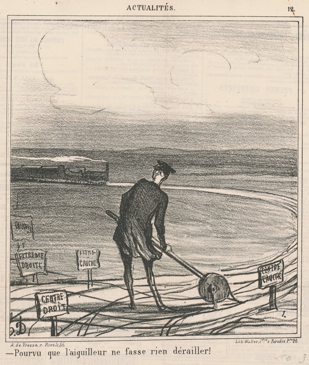 Kunhan kytkinmies ei suista mitään! tekijältä Honoré Daumier