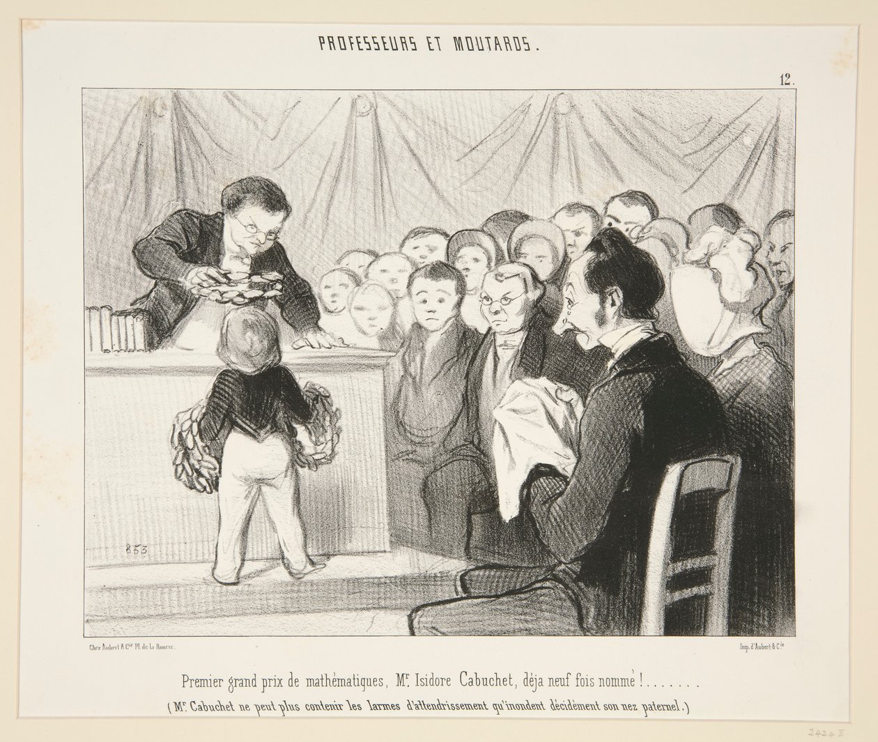Ensimmäinen matematiikan pääpalkinto, herra Isidore Cabuchet?. #12 Professorit ja sinapit tekijältä Honoré Daumier