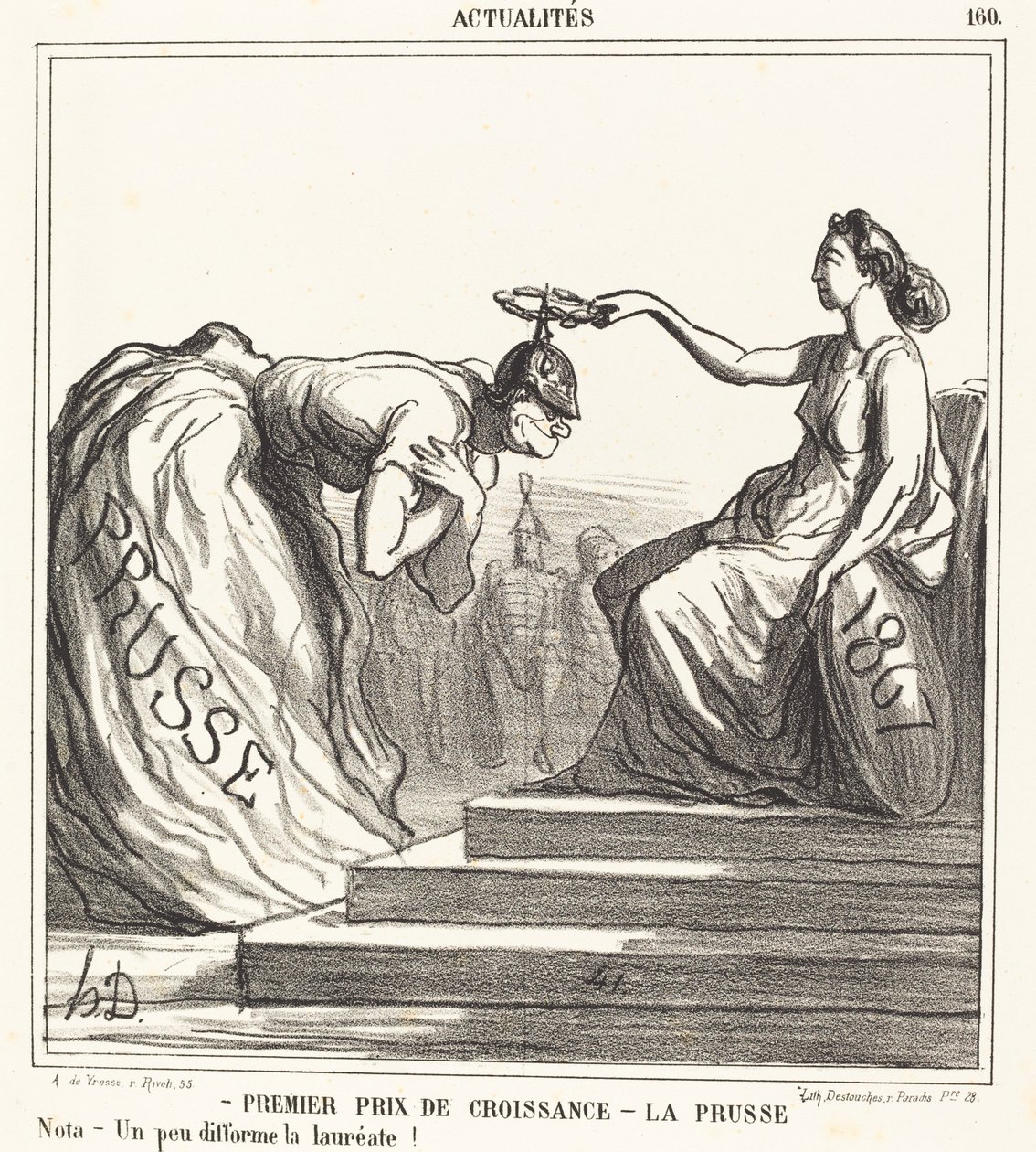 Ensimmäinen kasvupalkinto - Preussi tekijältä Honoré Daumier