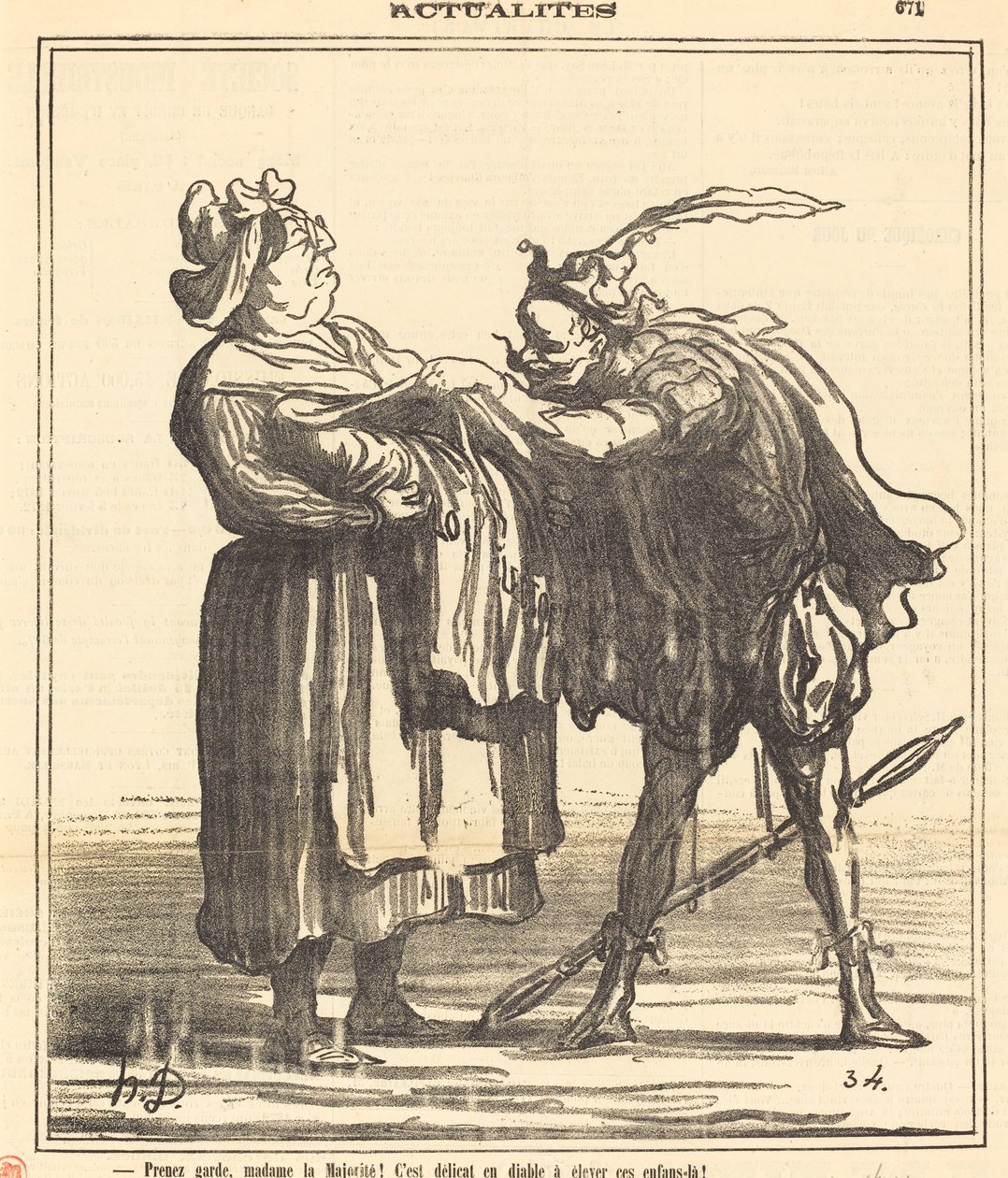 Varo, rouva enemmistö! tekijältä Honoré Daumier