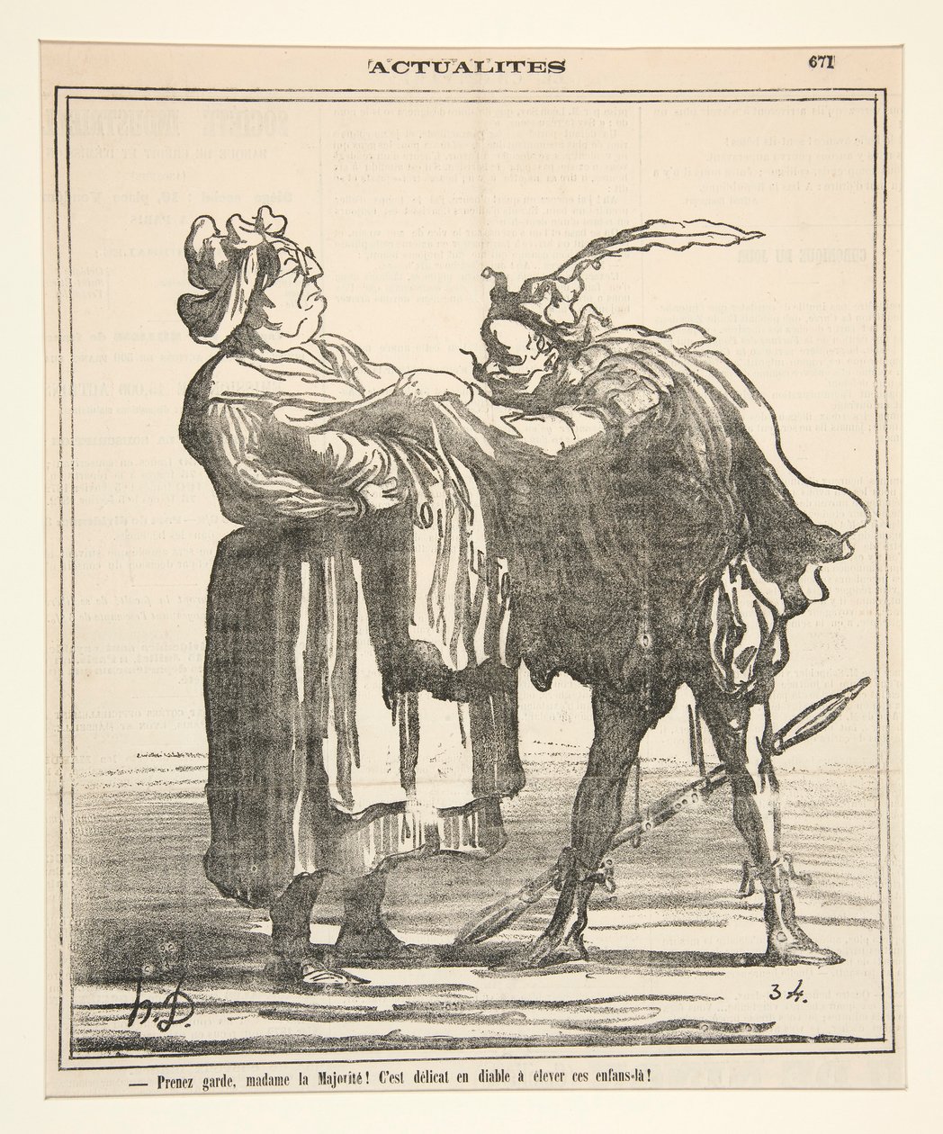 Varo, Madame la Majorite! tekijältä Honoré Daumier