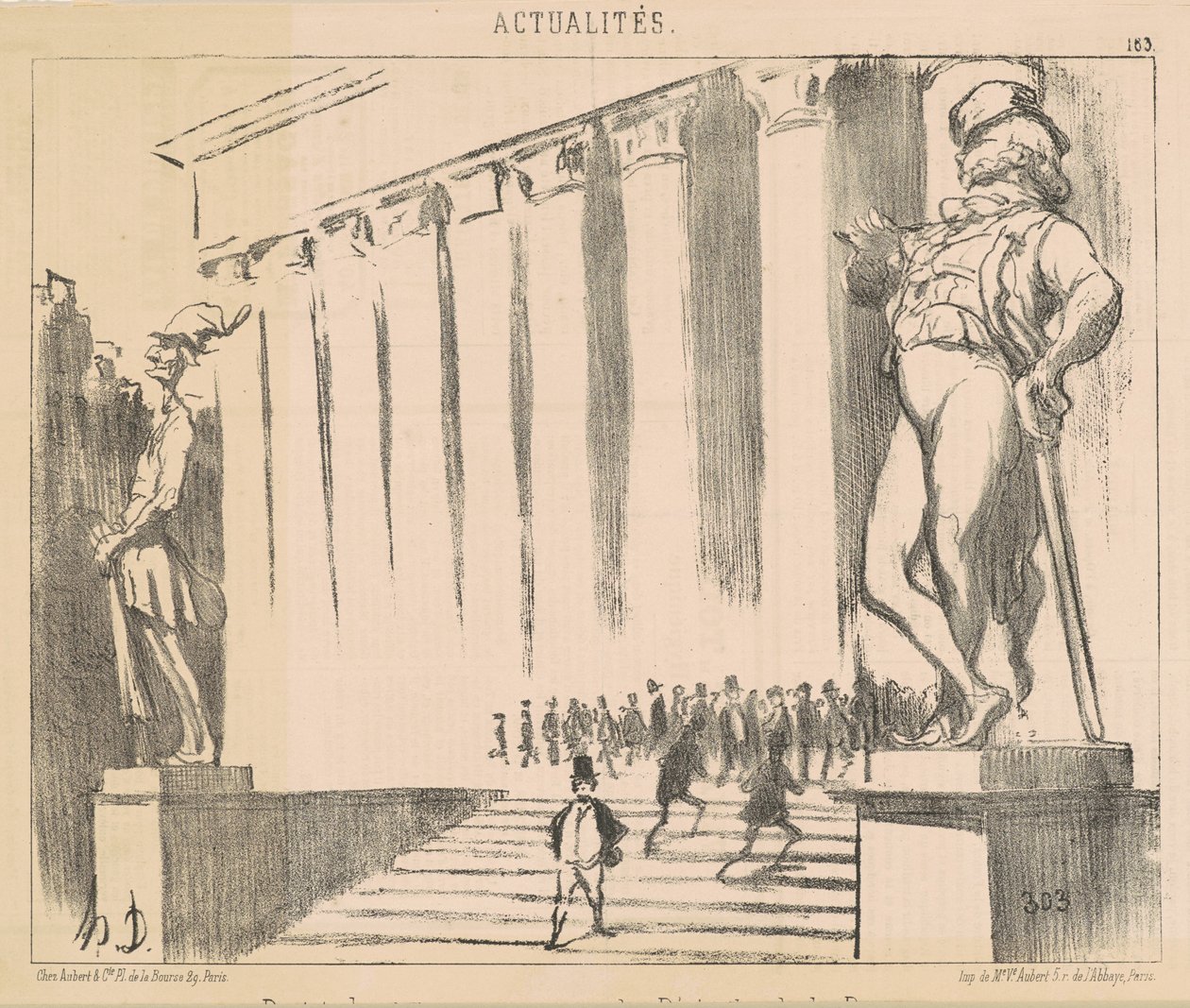 Sääntöprojekti, joka koristaa ... pörssiä tekijältä Honoré Daumier