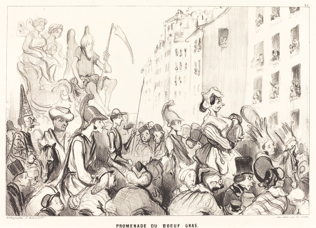 Lihotun härän kävely tekijältä Honoré Daumier