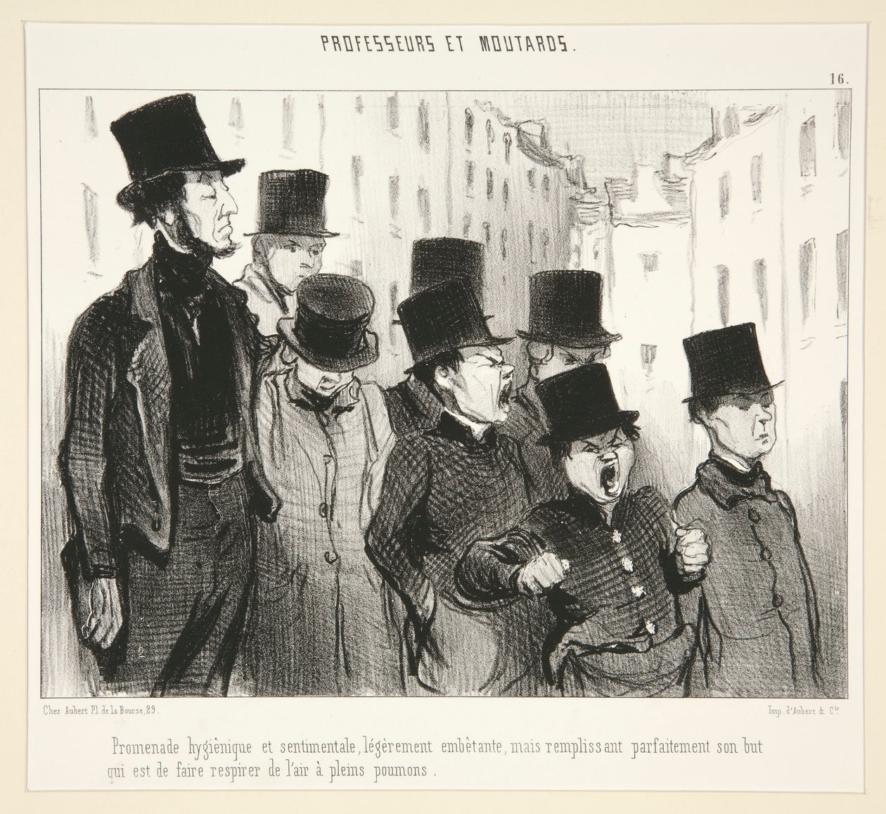 Promenade hygienia tekijältä Honoré Daumier