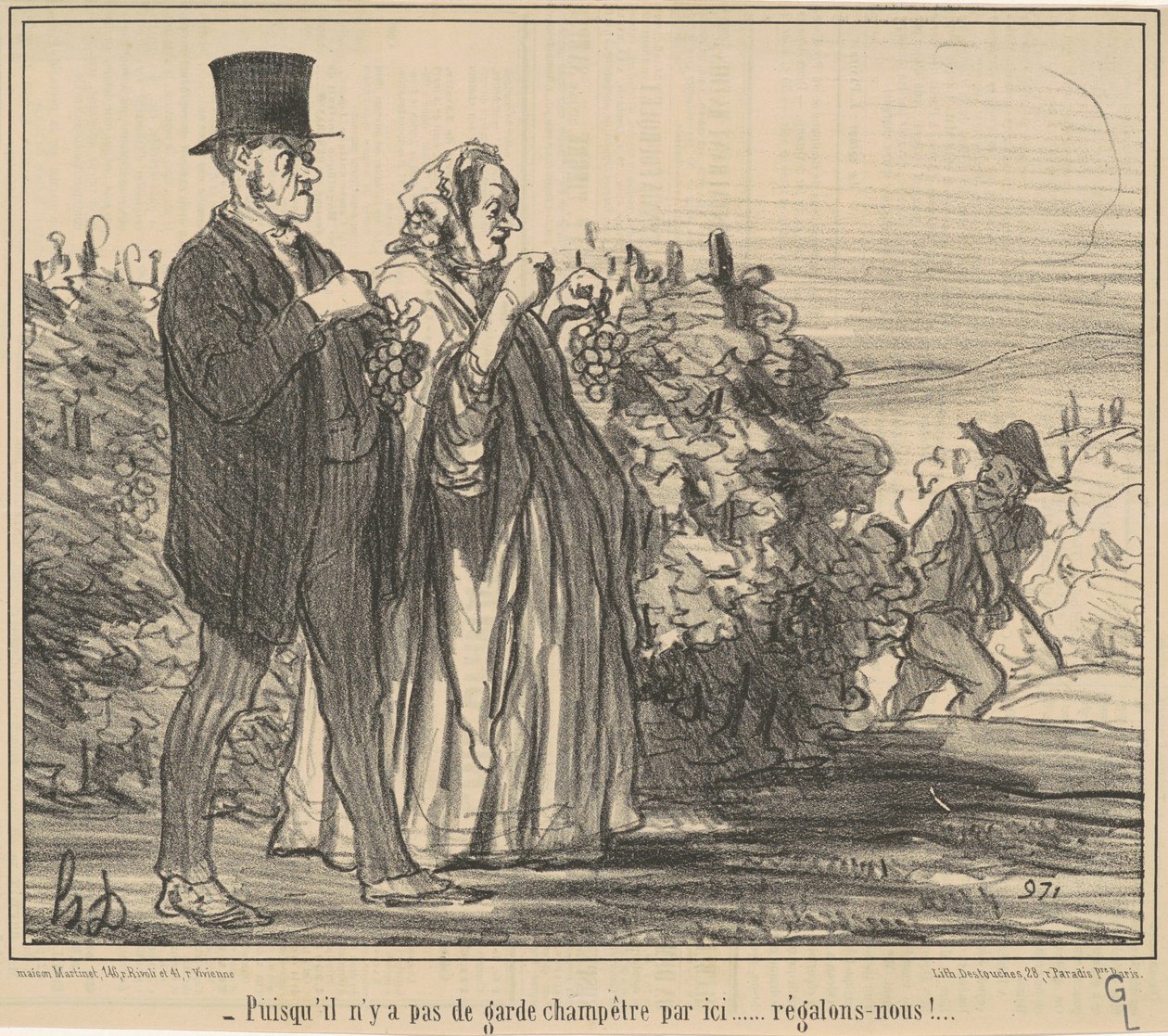 Koska maaseutuvartijaa ei ole... tekijältä Honoré Daumier