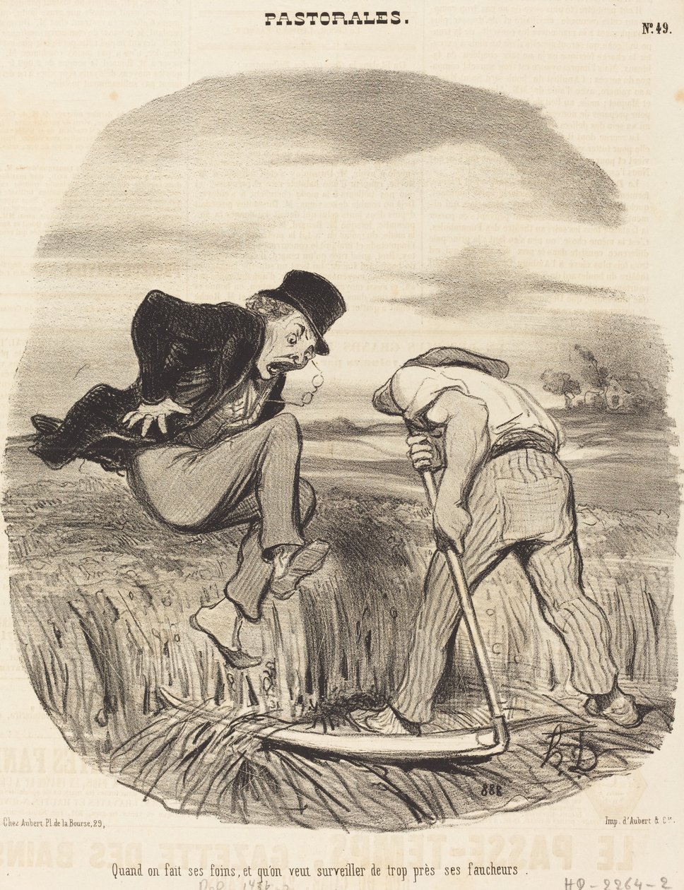 Kun teemme heinää... tekijältä Honoré Daumier