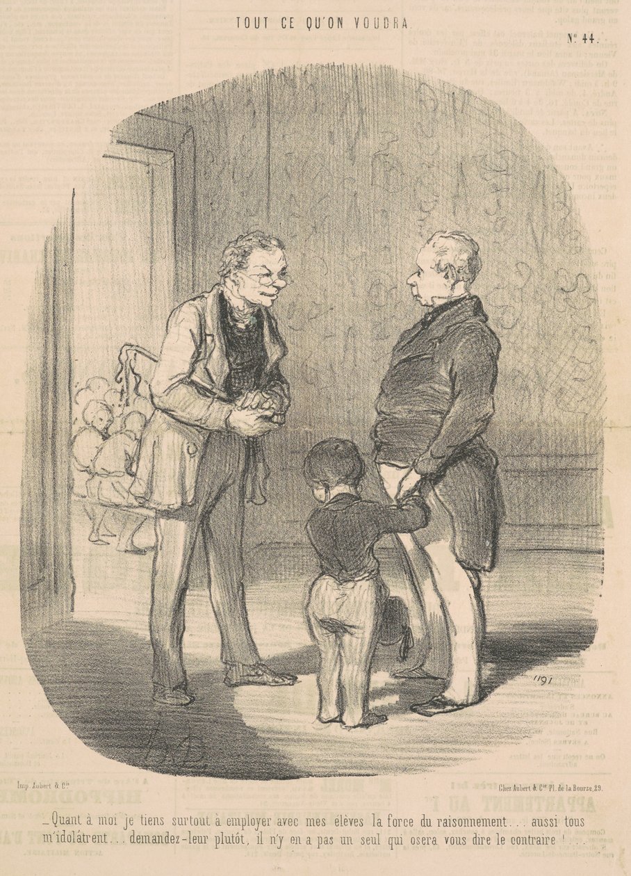 Mitä tulee minuun, haluan käyttää... päättelyn voimaa tekijältä Honoré Daumier