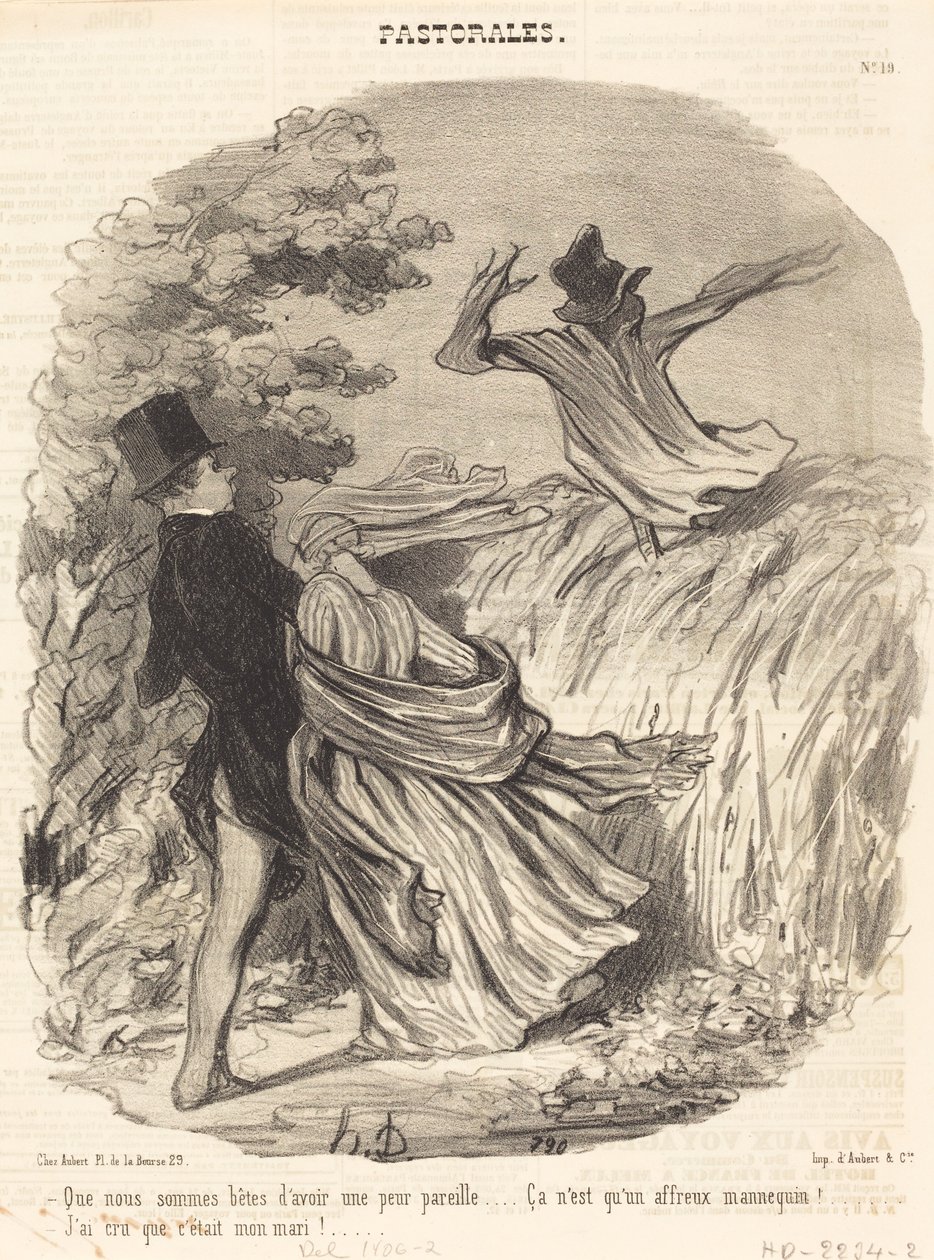 Kuinka tyhmiä olemmekaan, kun meillä on tällainen pelko... tekijältä Honoré Daumier
