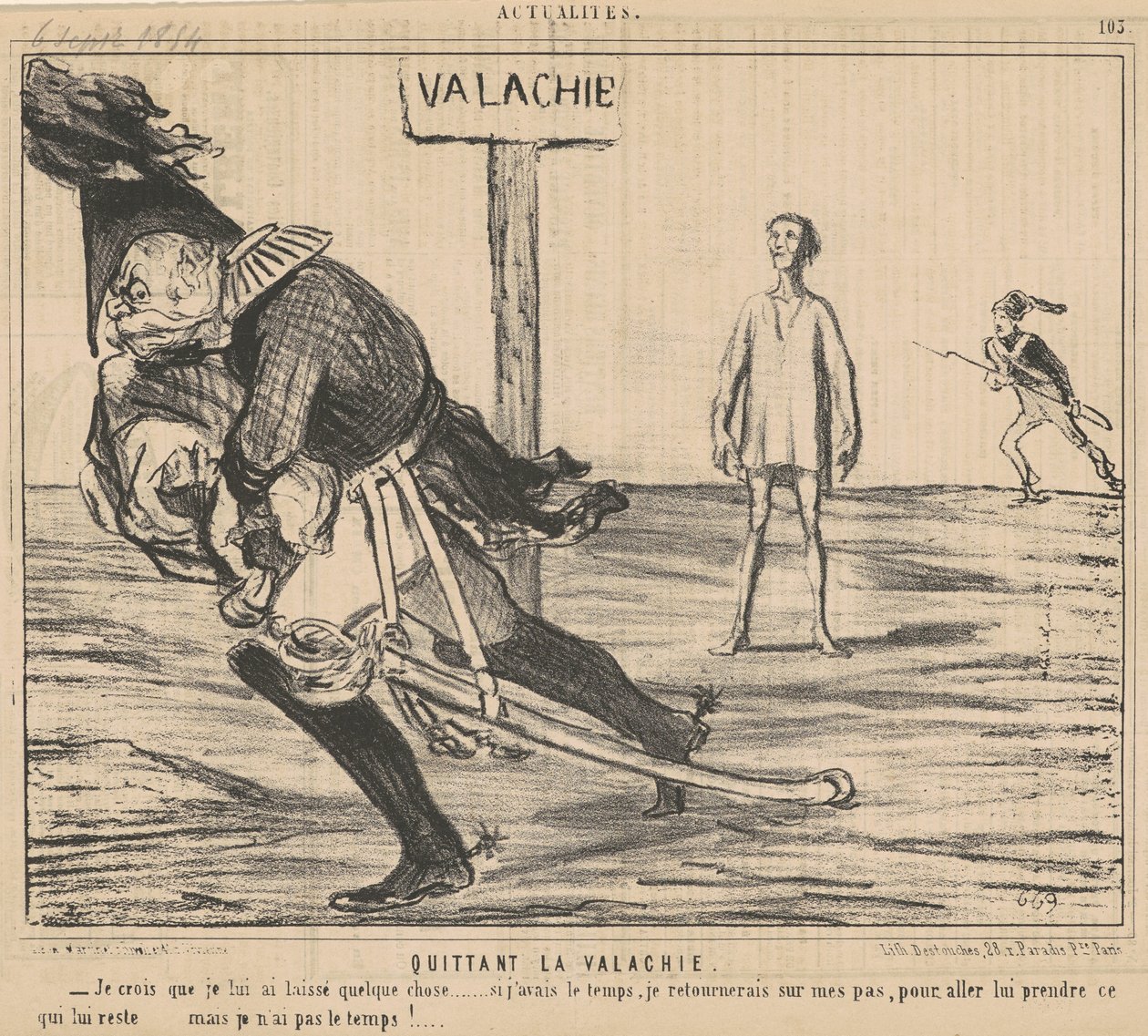Lähdetään Wallachiasta tekijältä Honoré Daumier