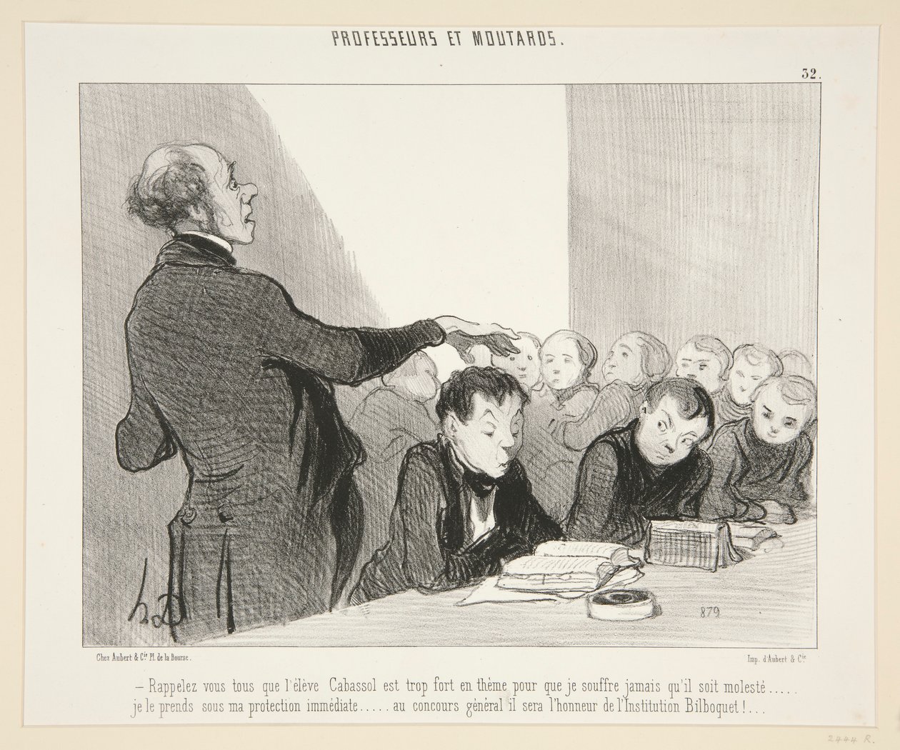 Muista kaikki, että oppilas Cabussol.. - #32 of Professors and Moutards tekijältä Honoré Daumier