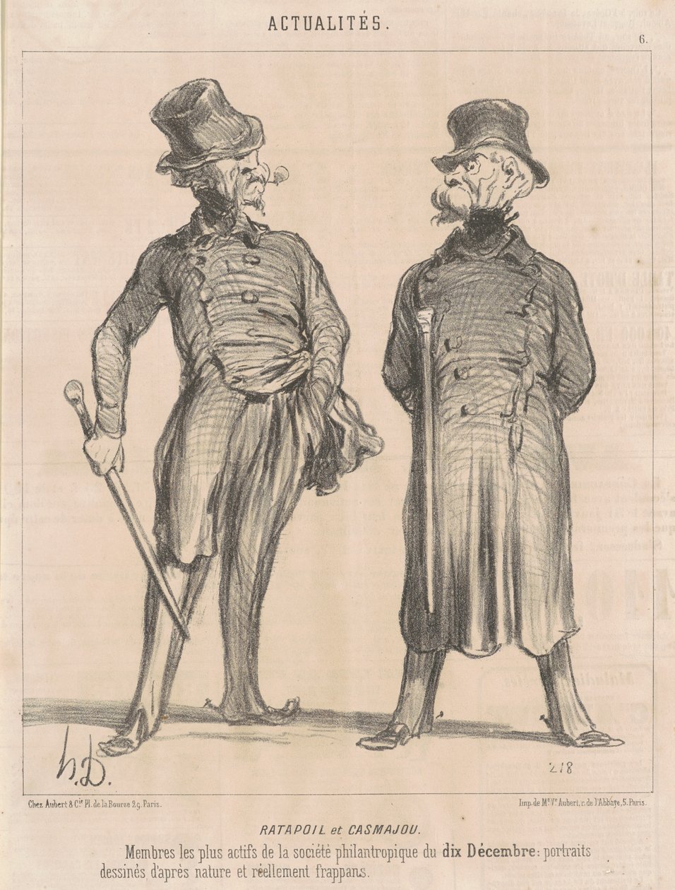 Ratapoil et Casmajoufinnish tekijältä Honoré Daumier