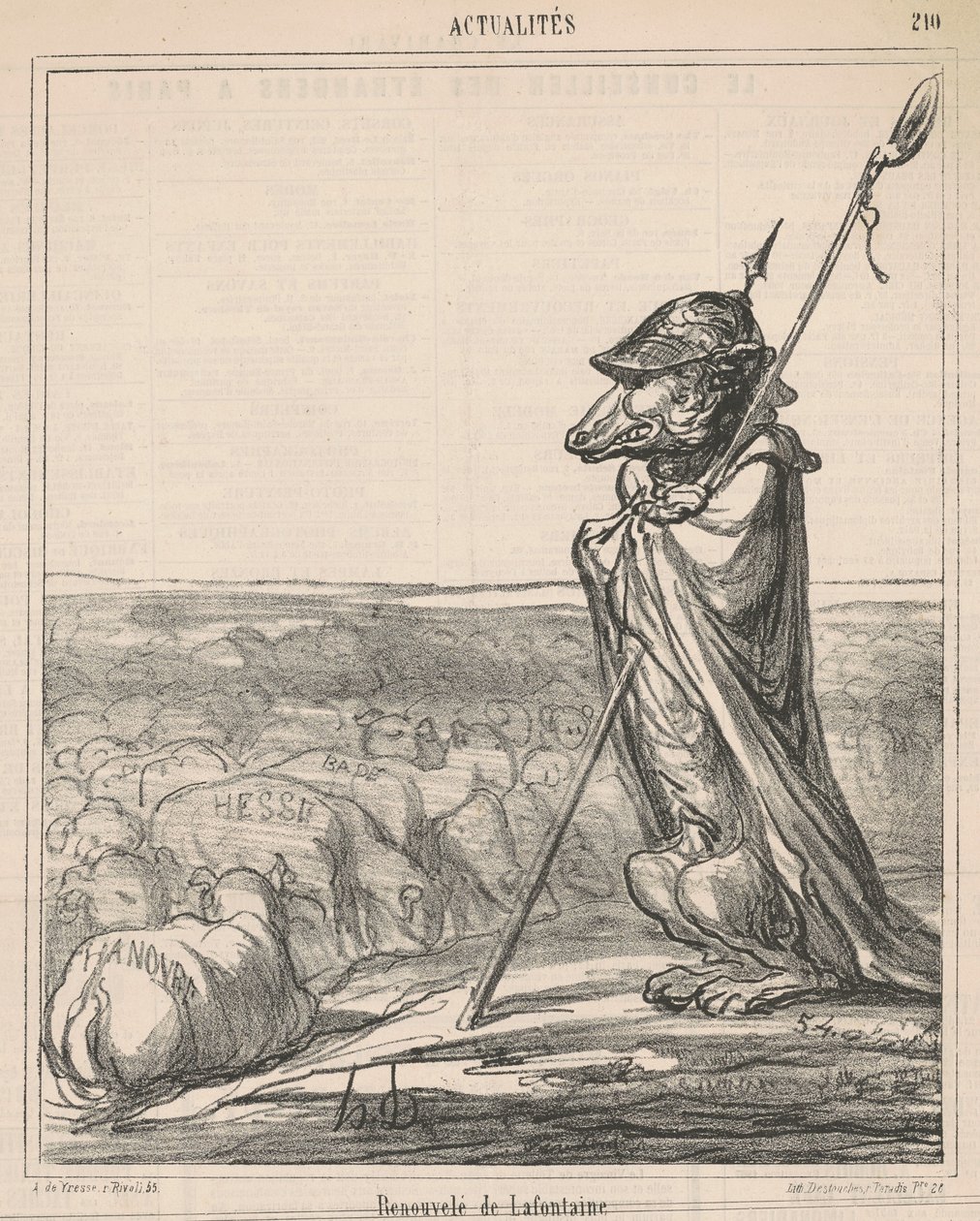 Uusittu suihkulähde tekijältä Honoré Daumier