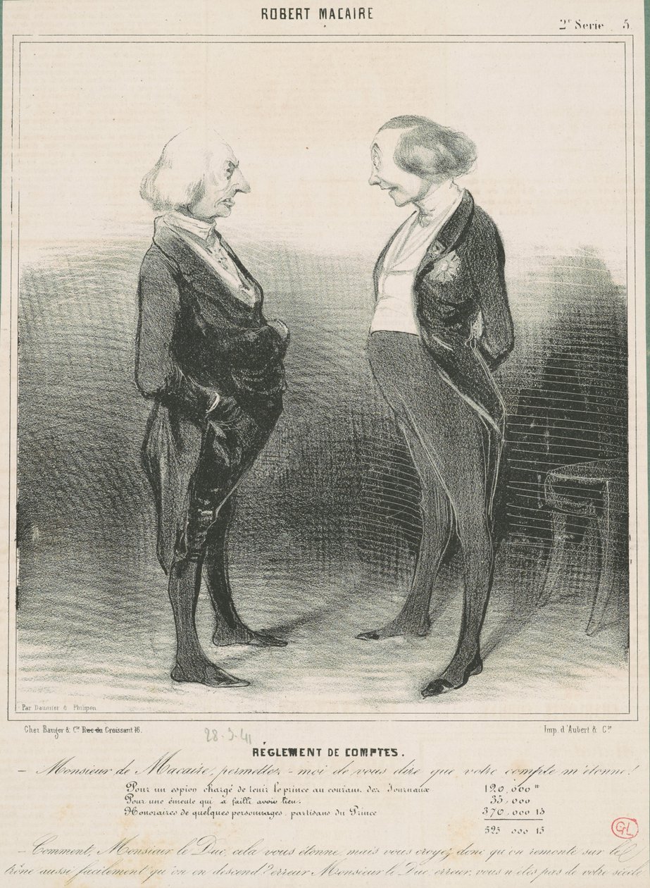Pisteiden selvittäminen tekijältä Honoré Daumier