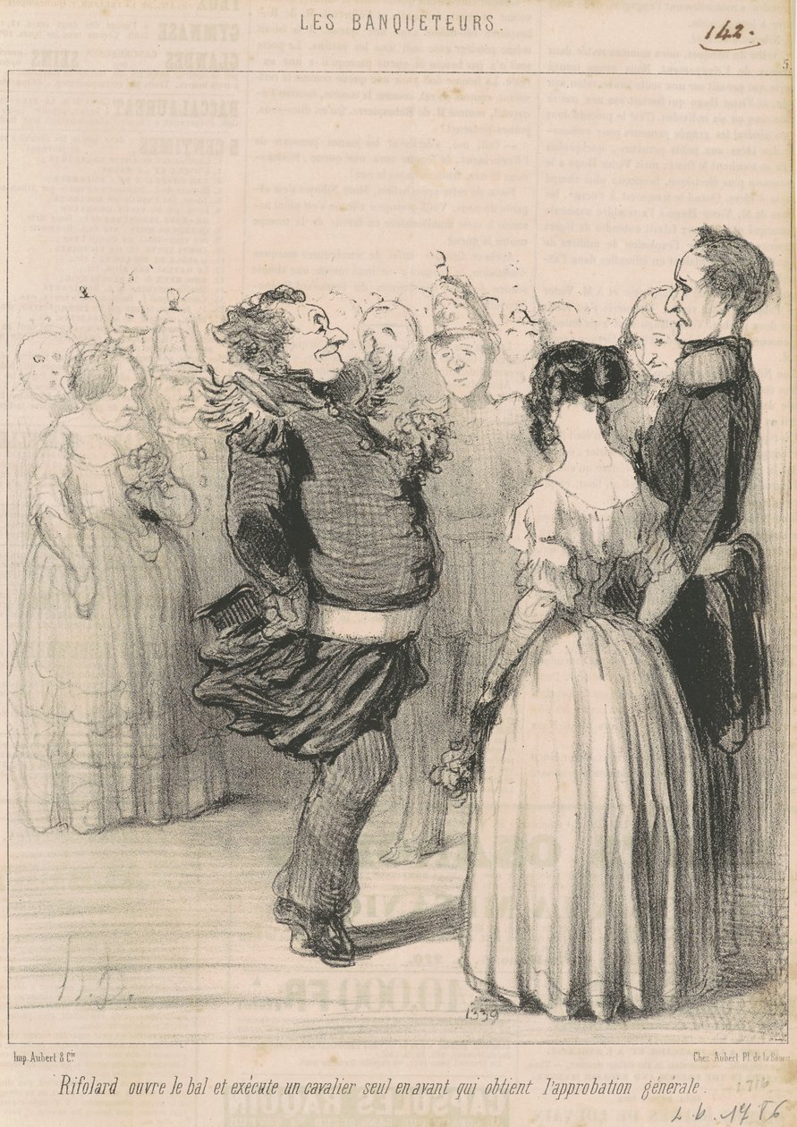 Rifolard avaa pallon... tekijältä Honoré Daumier