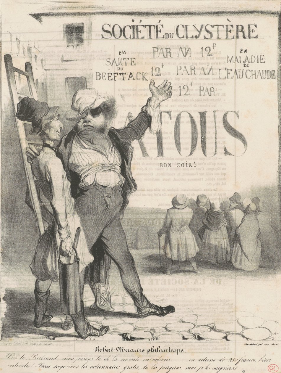 Filantrooppi Robert Macaire tekijältä Honoré Daumier