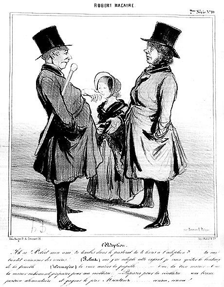 Robert Macaire: Daumierin adoptio - "" Charivarissa" 25.4.1841 tekijältä Honoré Daumier